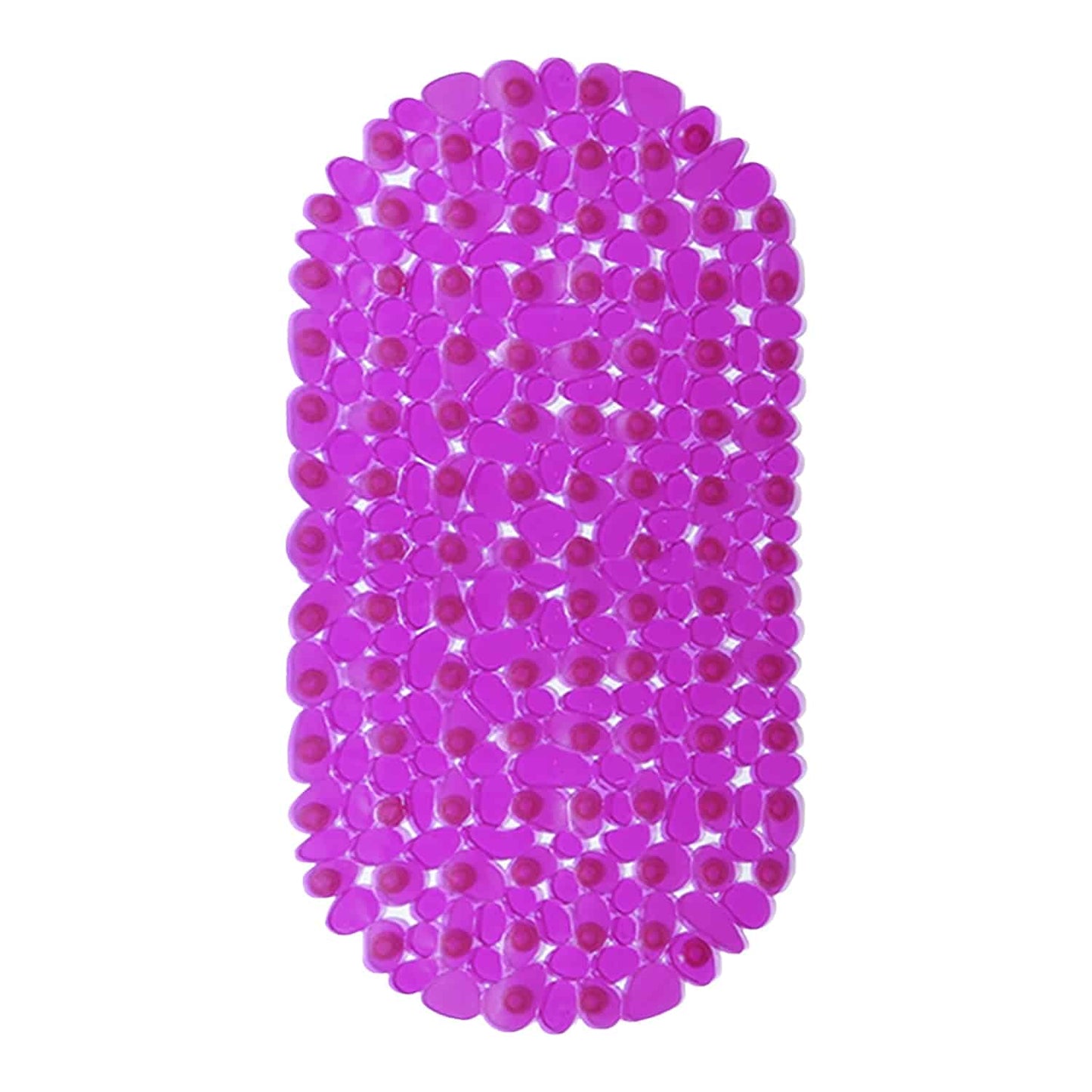 Shower Mat with Suction Cups - 27" x 14", Glam Light Purple Waterproof Non-Slip Quick Dry Dirt Resistant Perfect for Bathroom, Bathtub and Shower