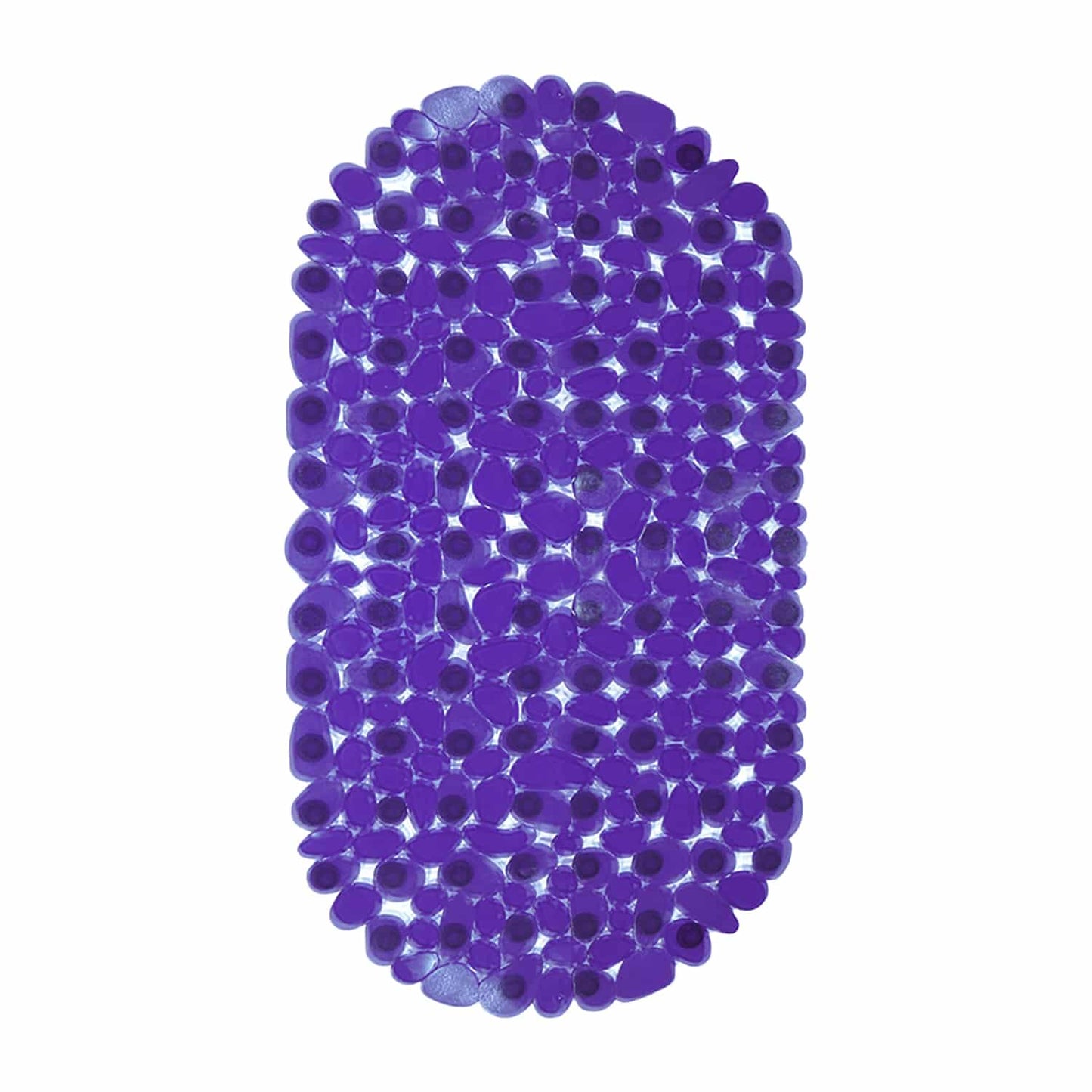 Shower Mat with Suction Cups - 27" x 14", Glam Purple Waterproof Non-Slip Quick Dry Dirt Resistant Perfect for Bathroom, Bathtub and Shower