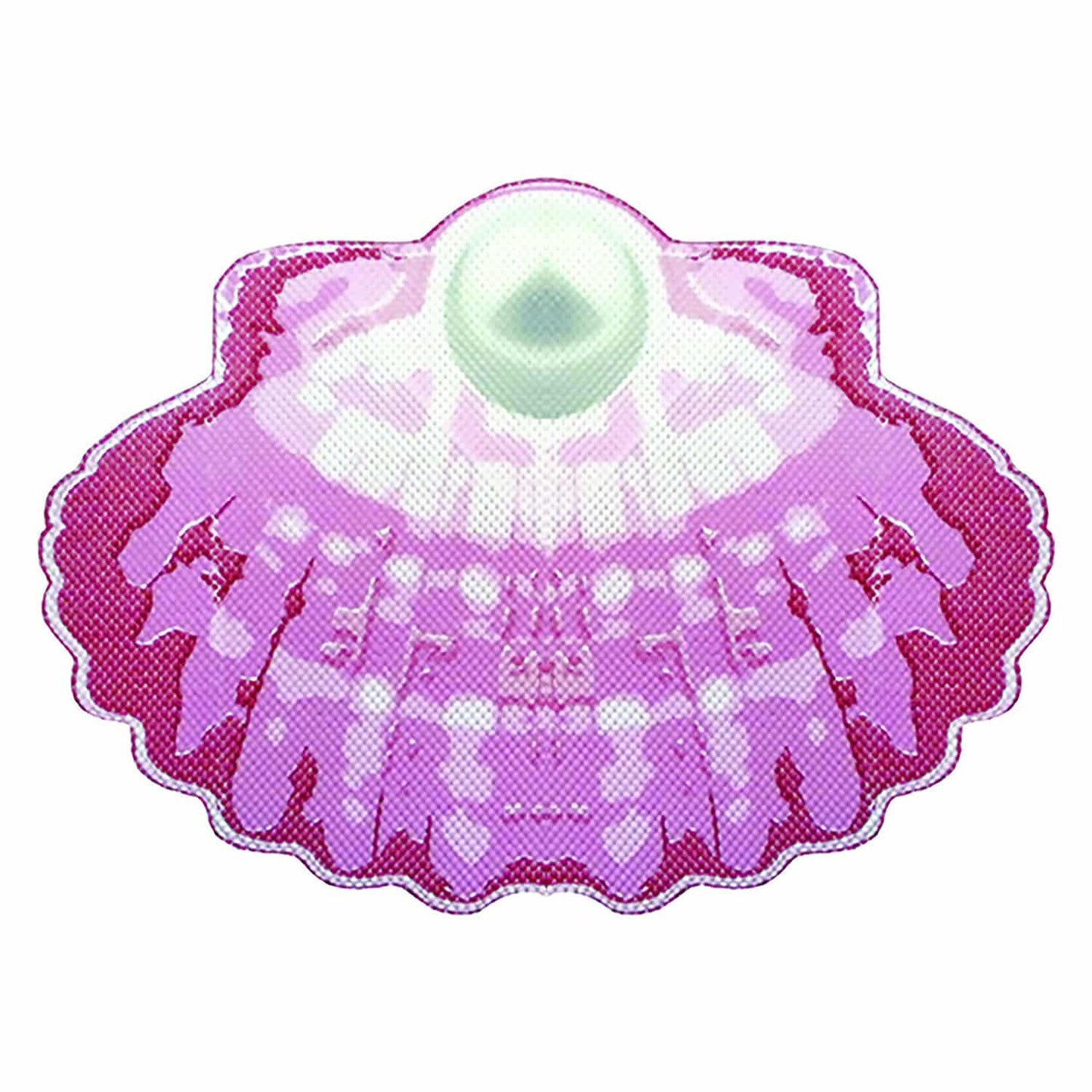 Sea Shell Bathroom Mat - 26" x 19" Pink Waterproof Non-Slip Quick Dry Rug, Non-Absorbent Dirt Resistant Perfect for Kitchen, Bathroom and Restroom