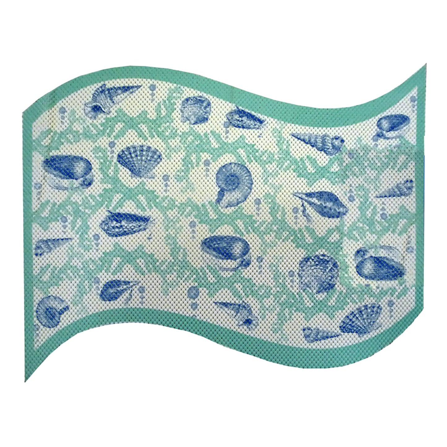 Corals Bathroom Mat - 26" x 20" Turquoise Waterproof Non-Slip Quick Dry Rug, Non-Absorbent Dirt Resistant Perfect for Kitchen, Bathroom and Restroom