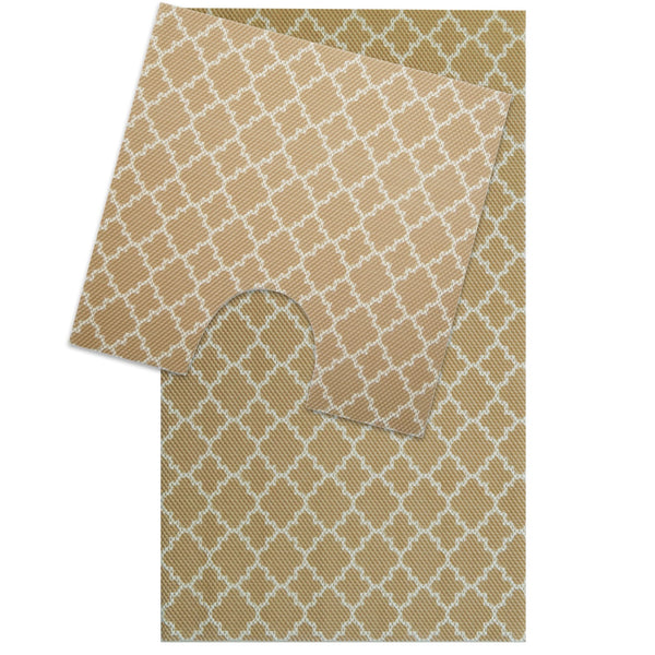 Quatrefoil Bathroom Mat Set (2 pcs) - 33