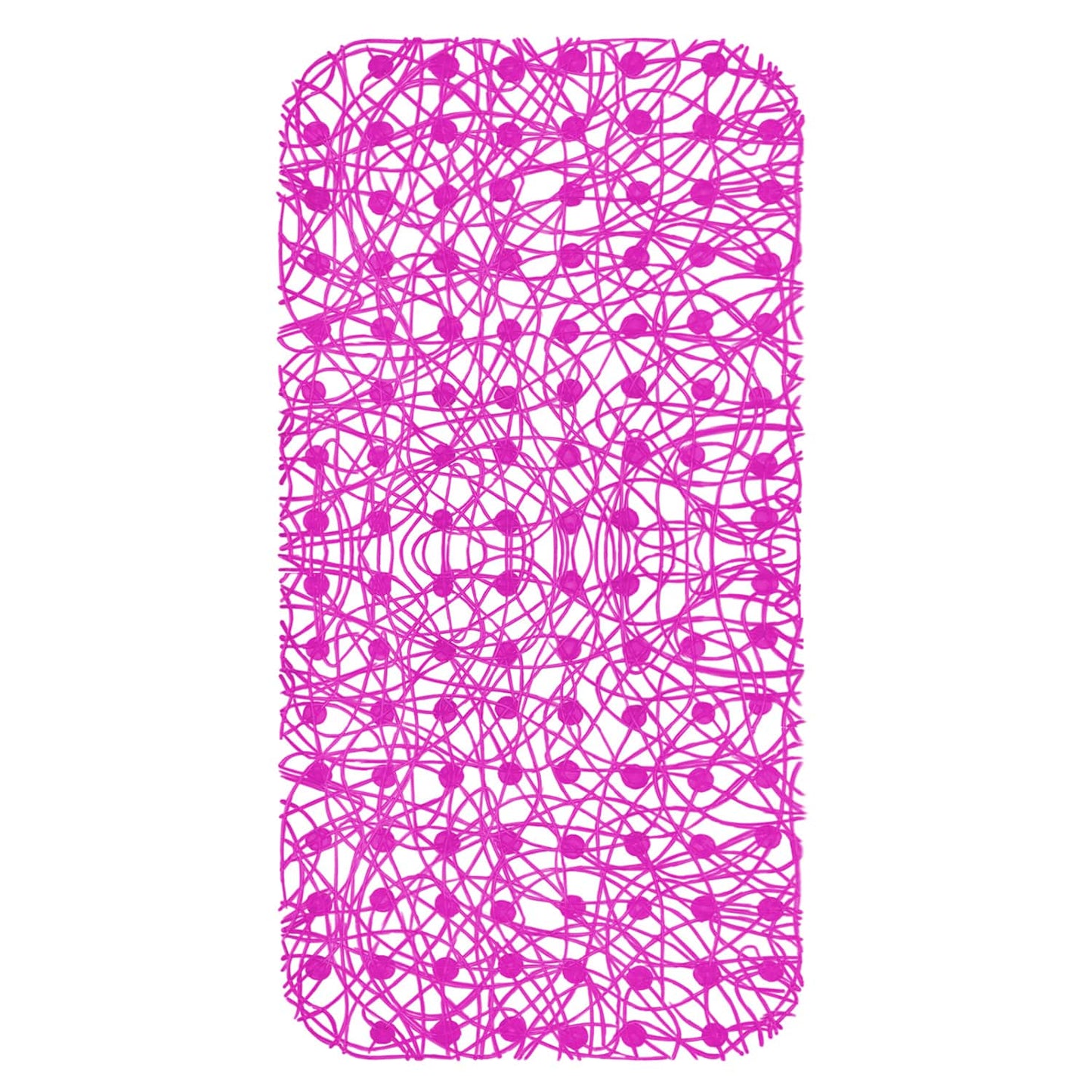 Shower Mat with Suction Cups - 28" x 14", Glam Light Purple Waterproof Non-Slip Quick Dry Dirt Resistant Perfect for Bathroom, Bathtub and Shower