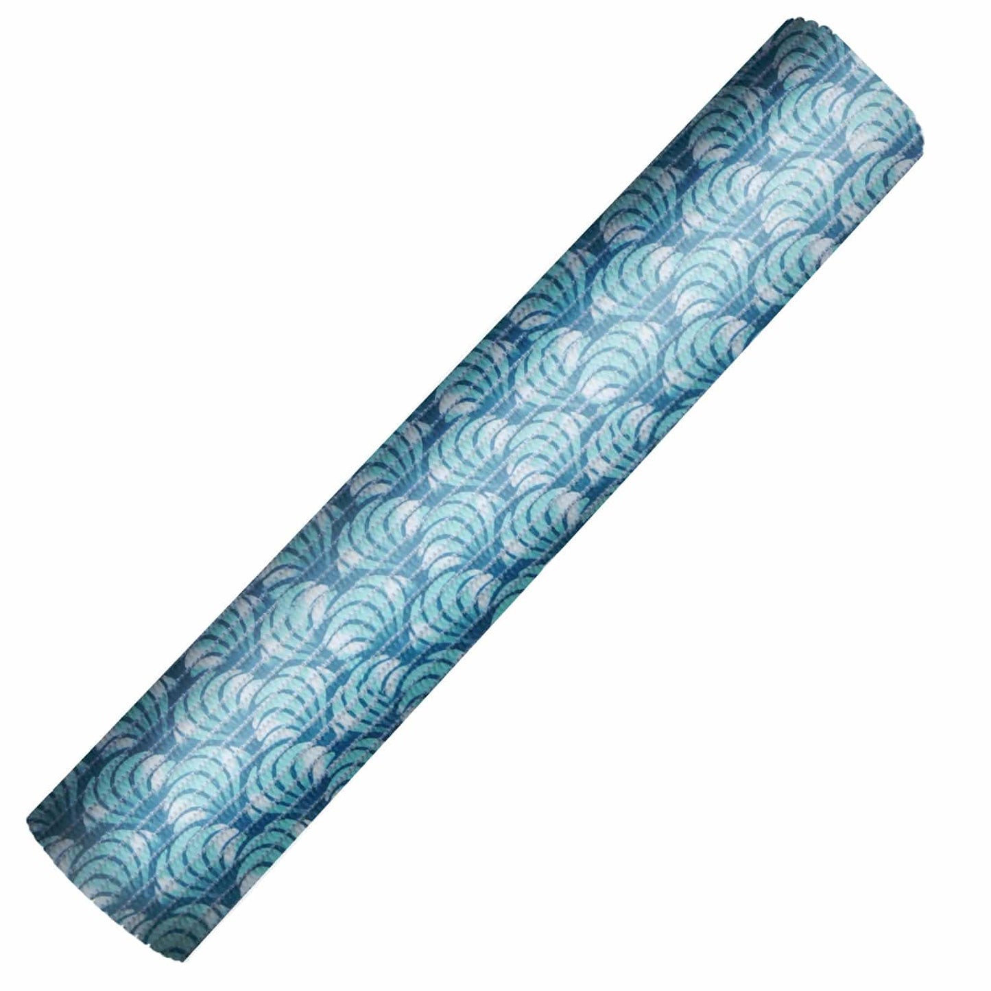 Sea Shell Bathroom Mat - 79" x 26" Green Waterproof Non-Slip Quick Dry Rug, Non-Absorbent Dirt Resistant Perfect for Kitchen, Bathroom and Restroom