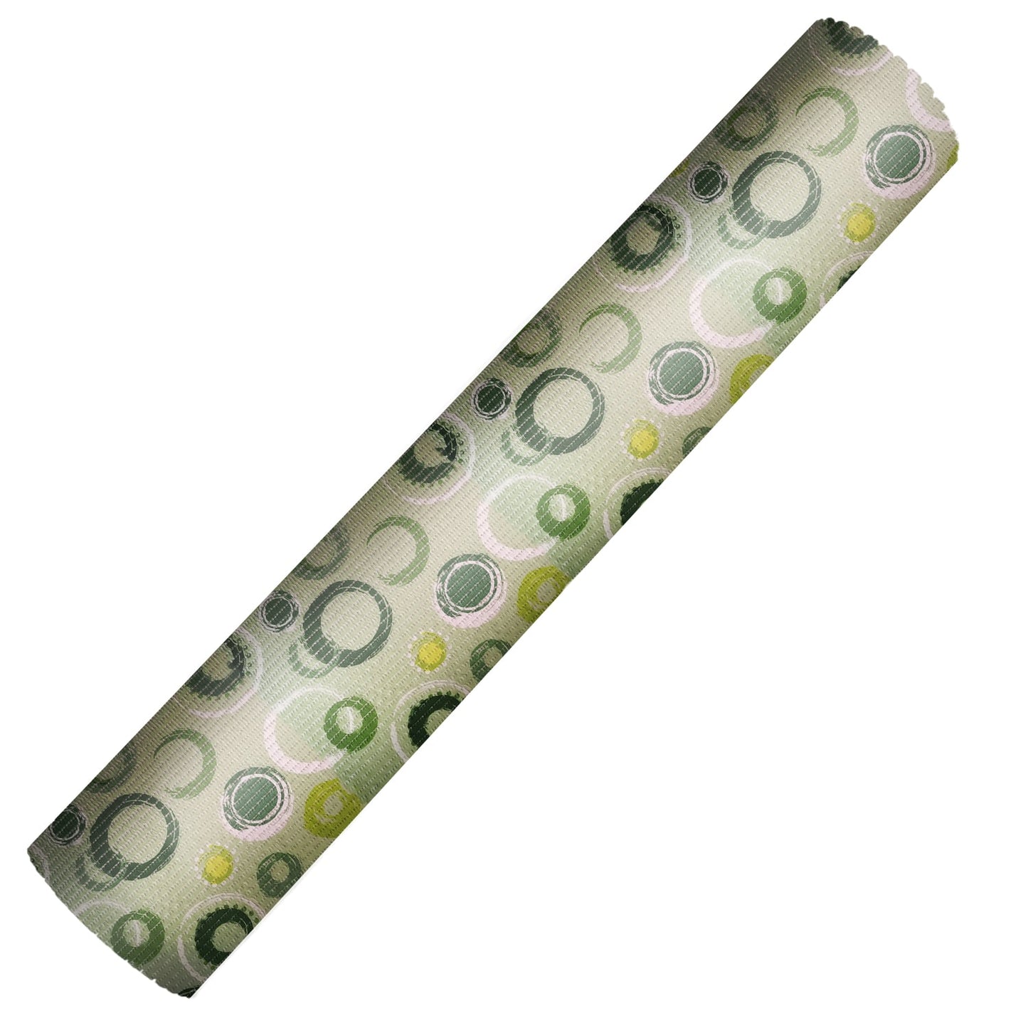 Circle Bathroom Mat - 79" x 26" Green Waterproof Non-Slip Quick Dry Rug, Non-Absorbent Dirt Resistant Perfect for Kitchen, Bathroom and Restroom