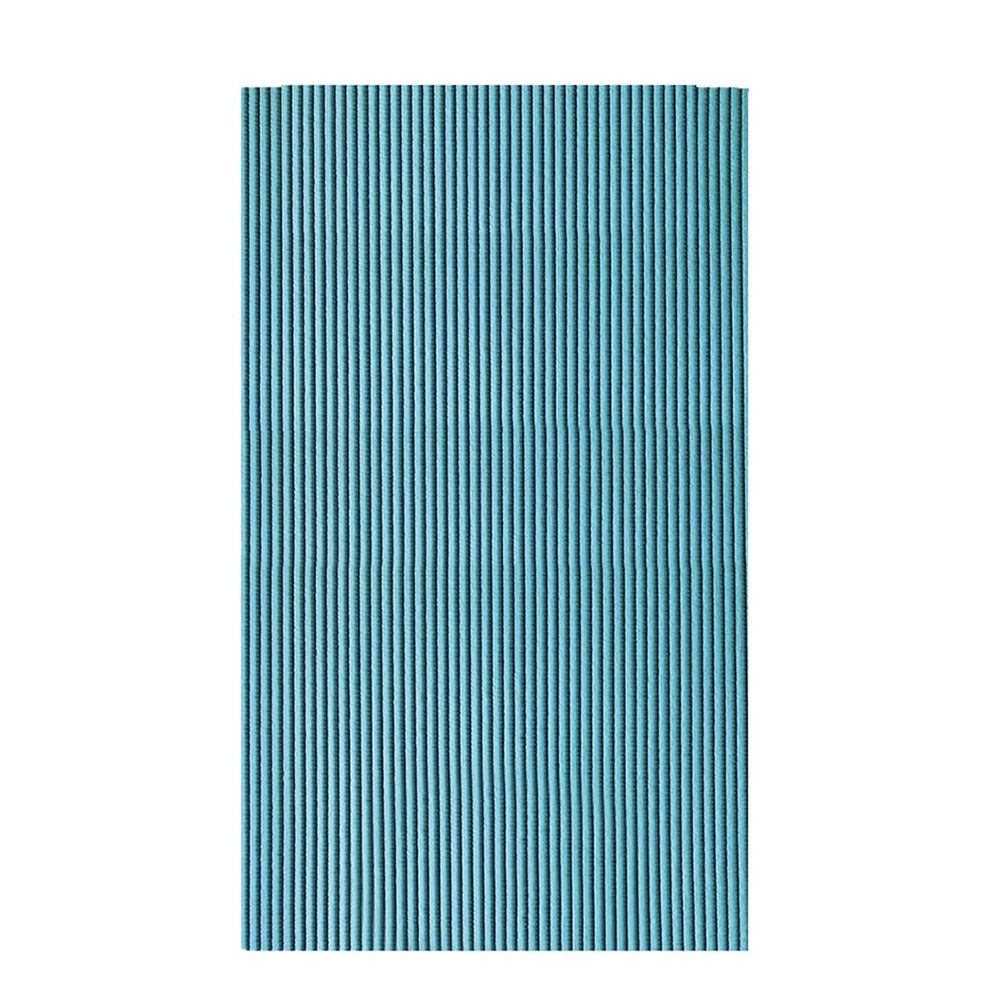 Plain Bathroom Mat - 31" x 26" Blue Waterproof Non-Slip Quick Dry Rug, Non-Absorbent Dirt Resistant Perfect for Kitchen, Bathroom and Restroom