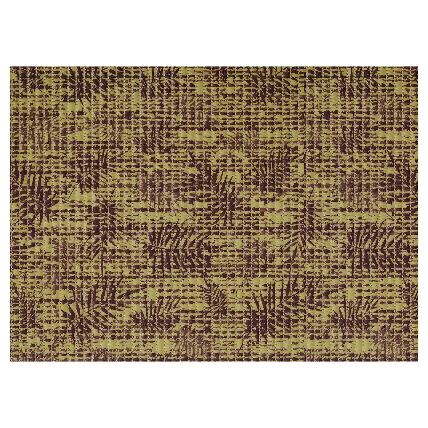 Leaf Bathroom Mat - 35" x 26" Beige Waterproof Non-Slip Quick Dry Rug, Non-Absorbent Dirt Resistant Perfect for Kitchen, Bathroom and Restroom