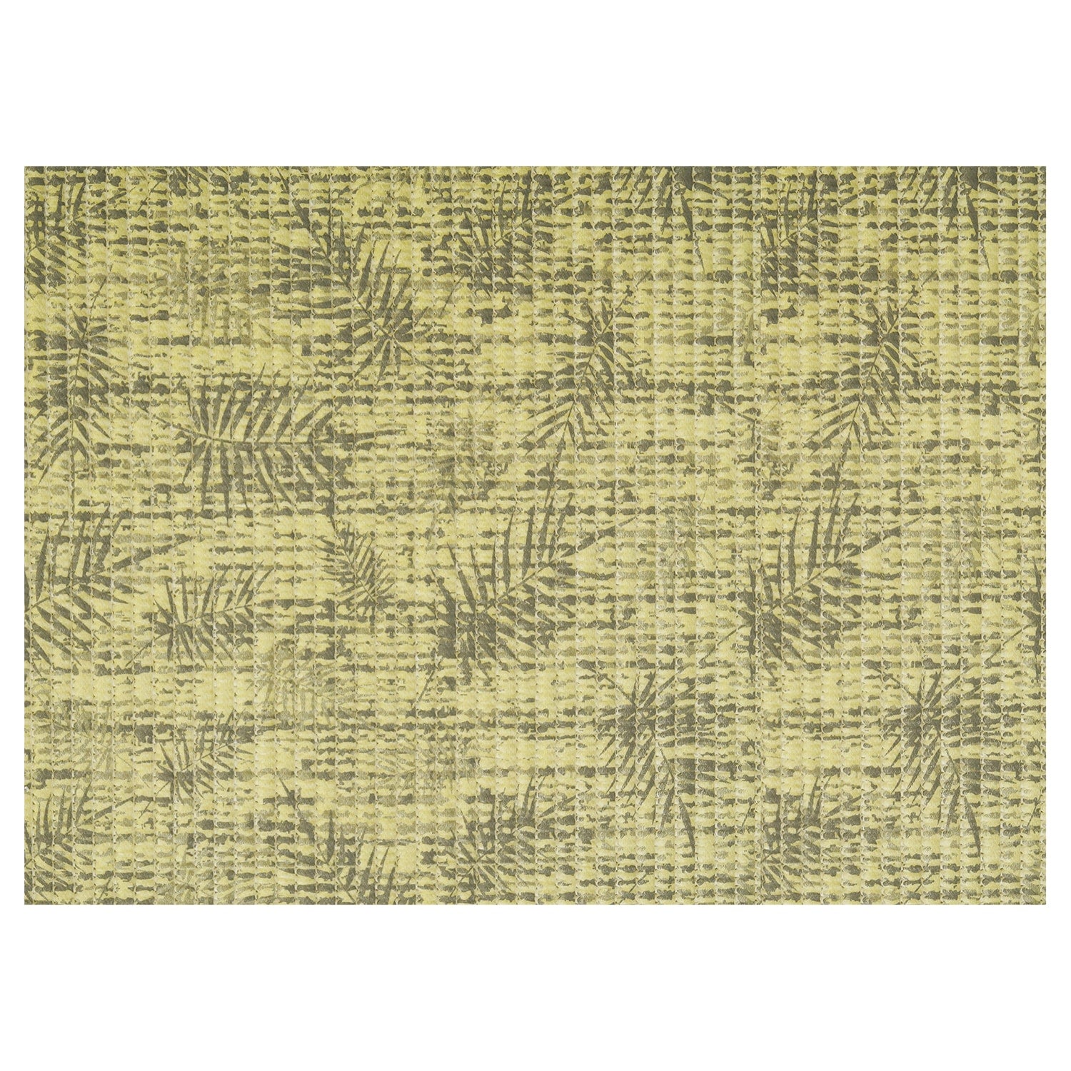 Leaf Bathroom Mat - 35" x 26" Beige Waterproof Non-Slip Quick Dry Rug, Non-Absorbent Dirt Resistant Perfect for Kitchen, Bathroom and Restroom