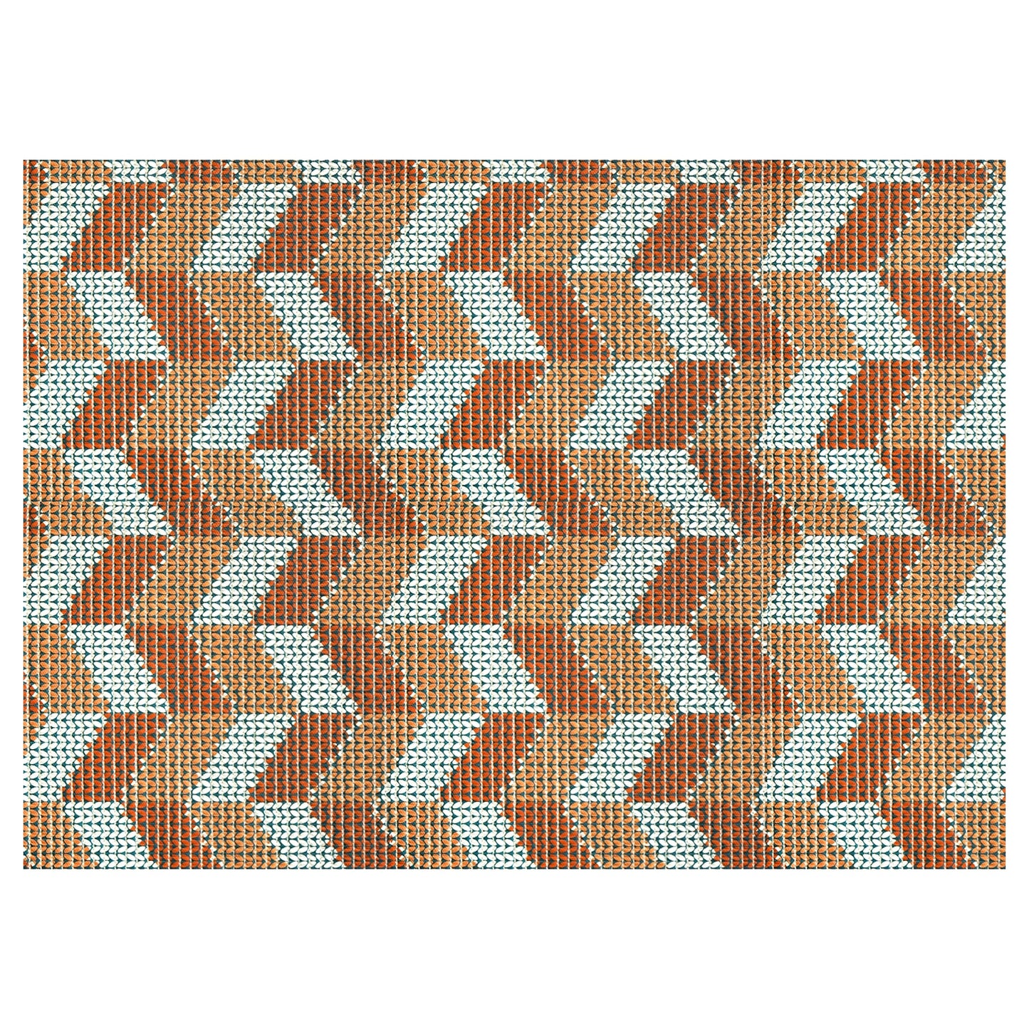 Chevron Bathroom Mat - 35" x 26" Beige Waterproof Non-Slip Quick Dry Rug, Non-Absorbent Dirt Resistant Perfect for Kitchen, Bathroom and Restroom