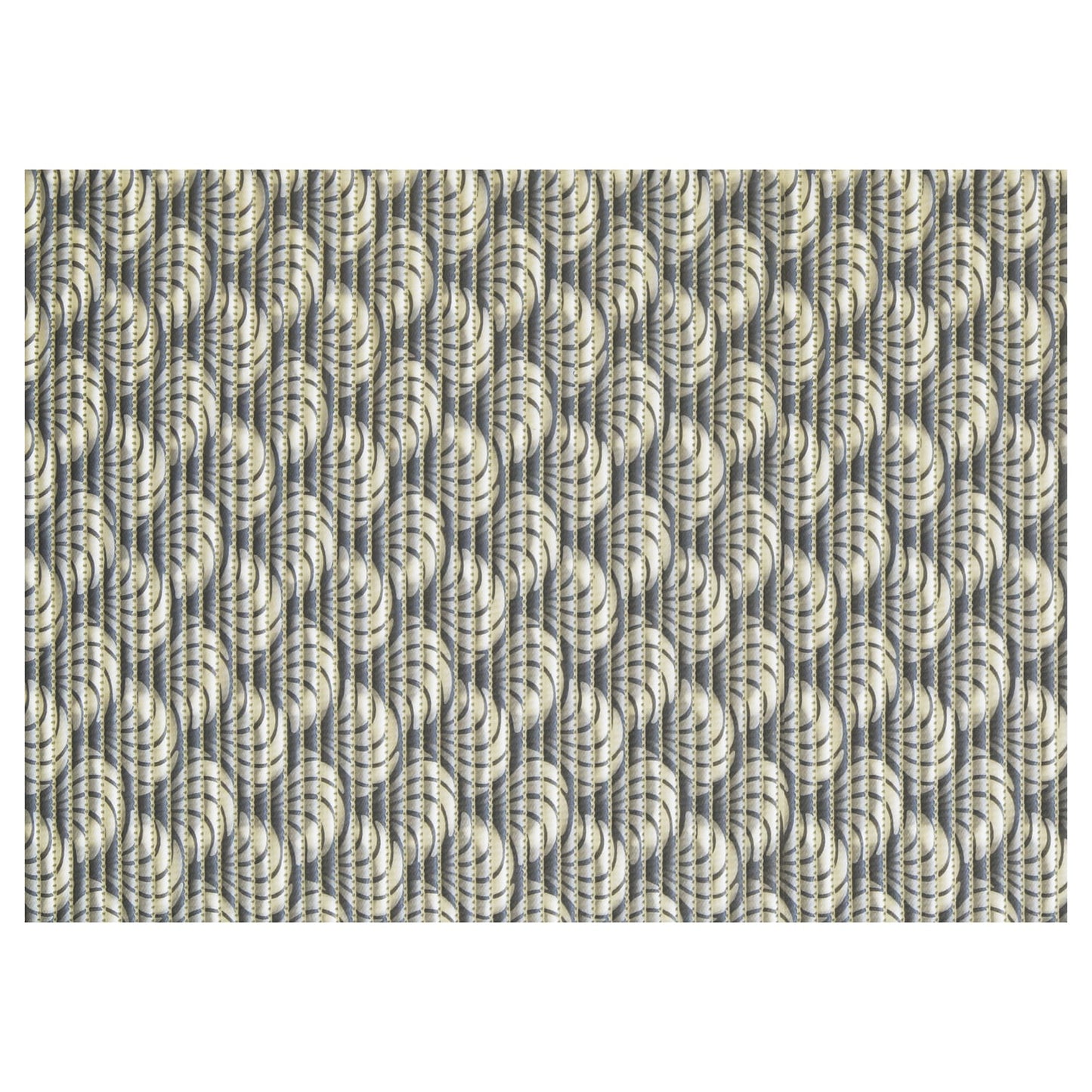 Sea Shell Bathroom Mat - 35" x 26" Grey Waterproof Non-Slip Quick Dry Rug, Non-Absorbent Dirt Resistant Perfect for Kitchen, Bathroom and Restroom