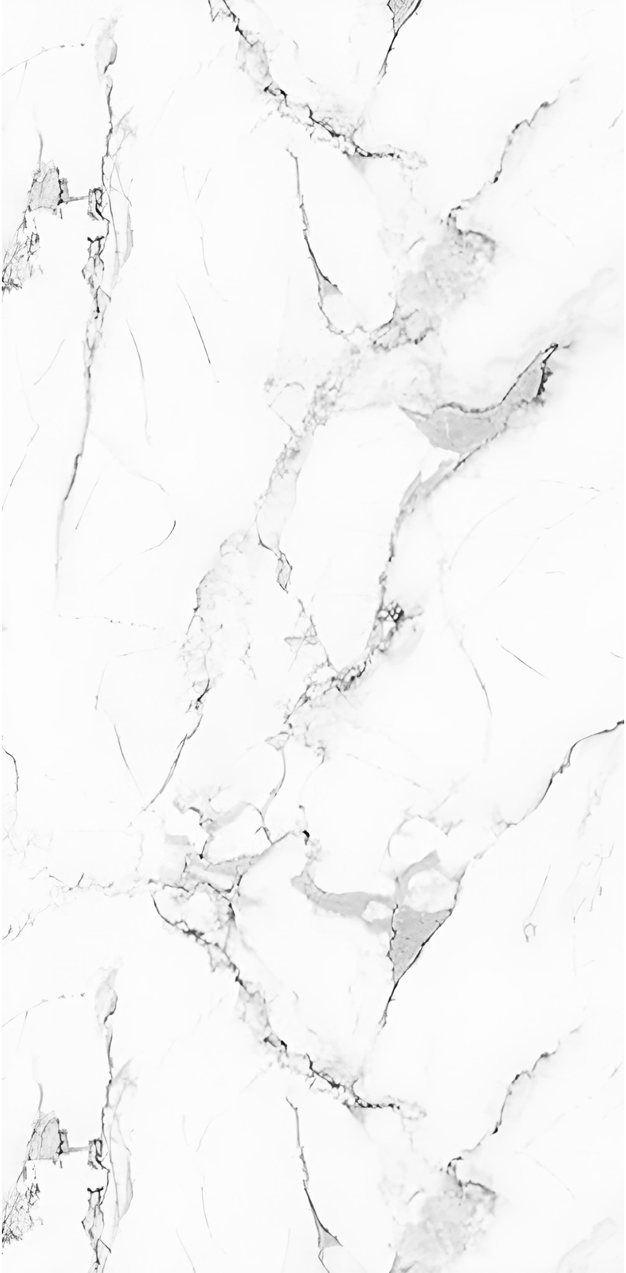 Faux Marble Wall Panels - 2 ft X 4 ft - Glossy, Waterproof Indoor Wall Cladding - White, Grey, Black Veins