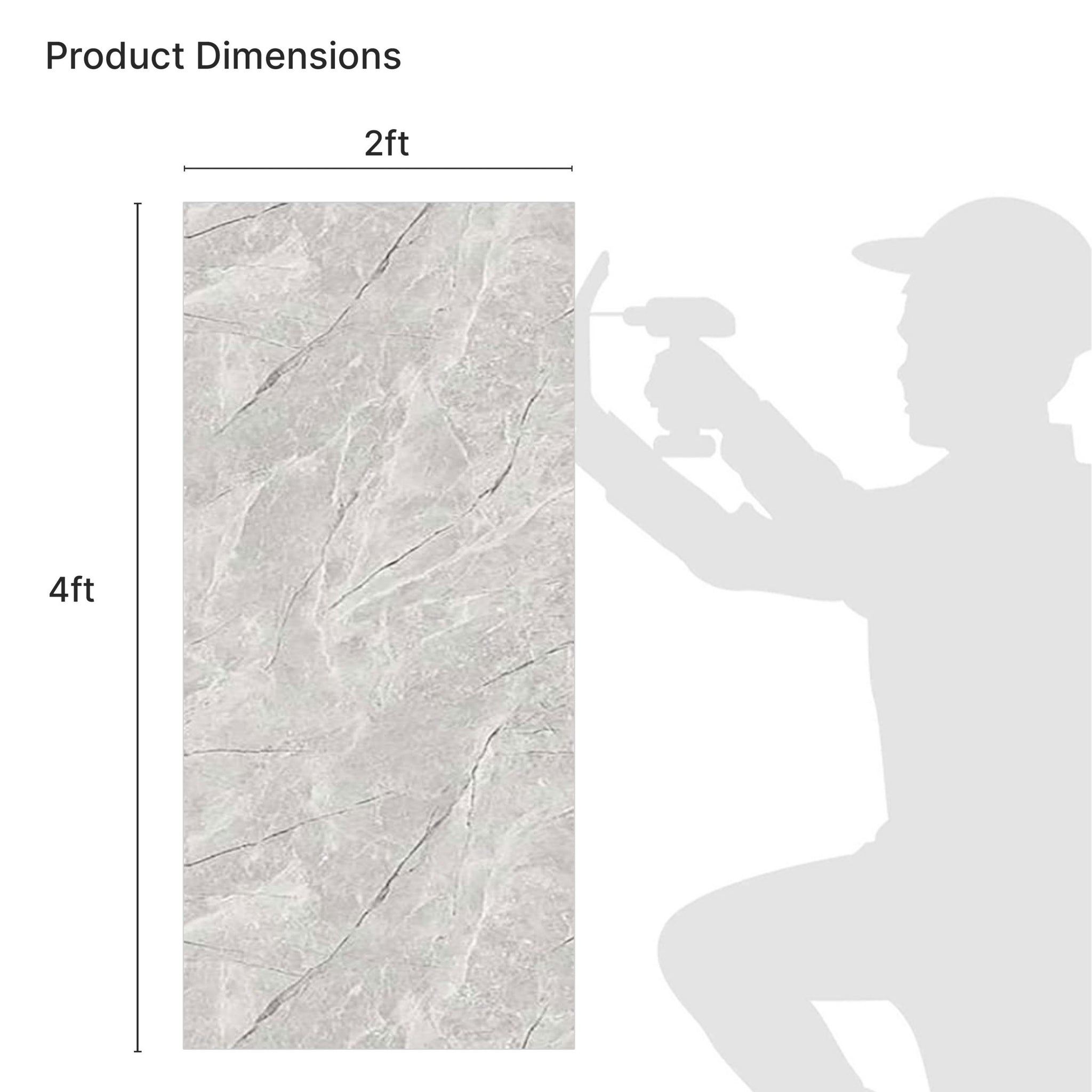 UV Marble panels Marble in Tan|Grey