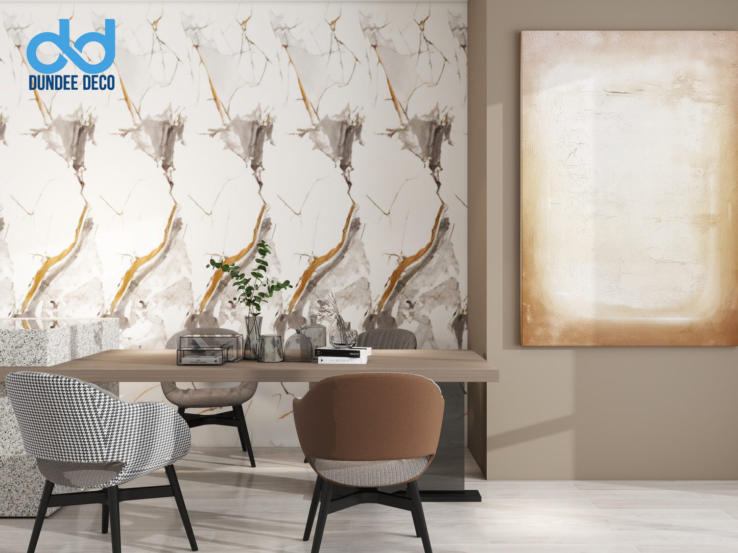 UV Marble panels Marble in White|Black|Brown