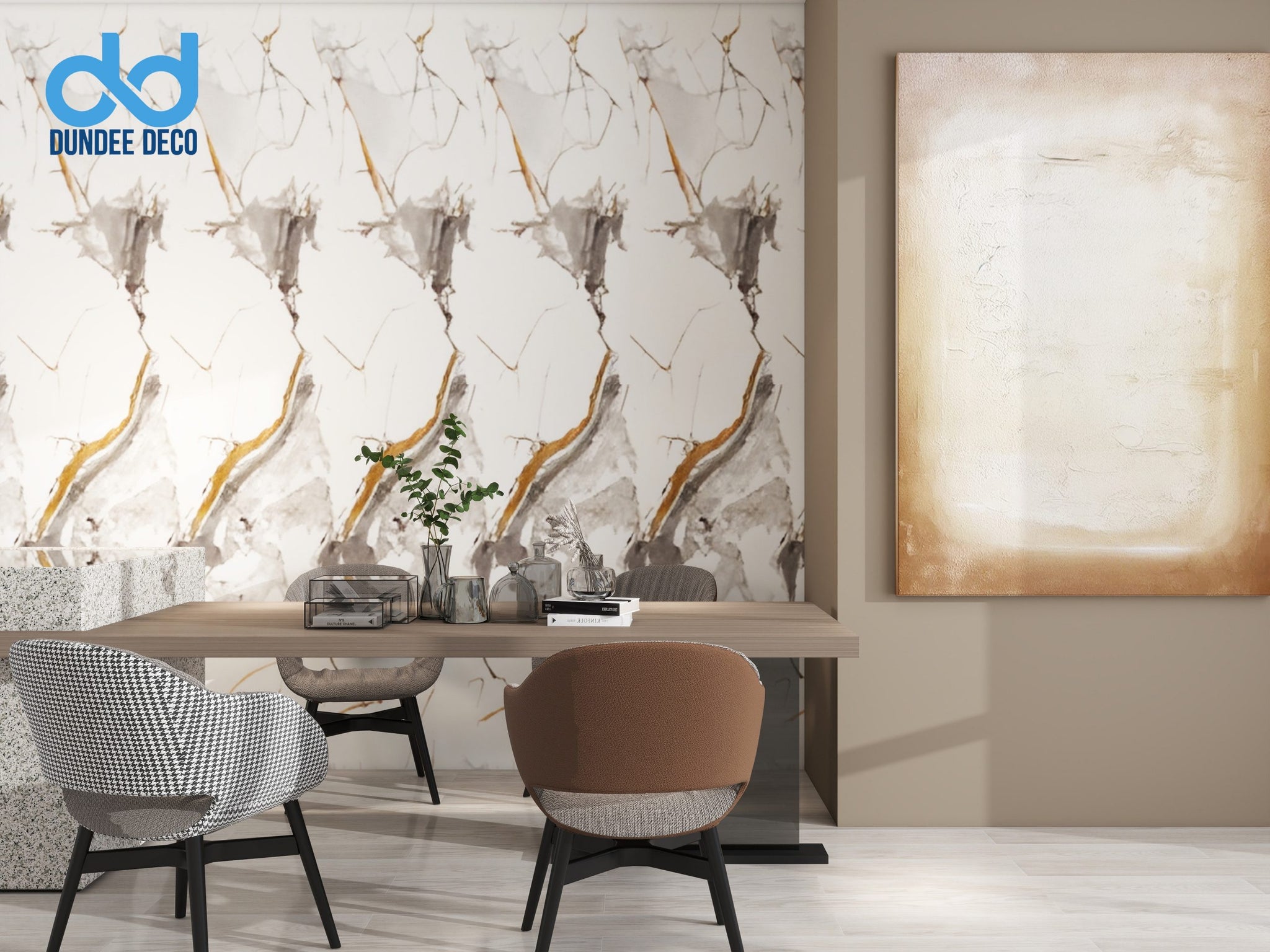 UV Marble panels Marble in White|Black|Brown