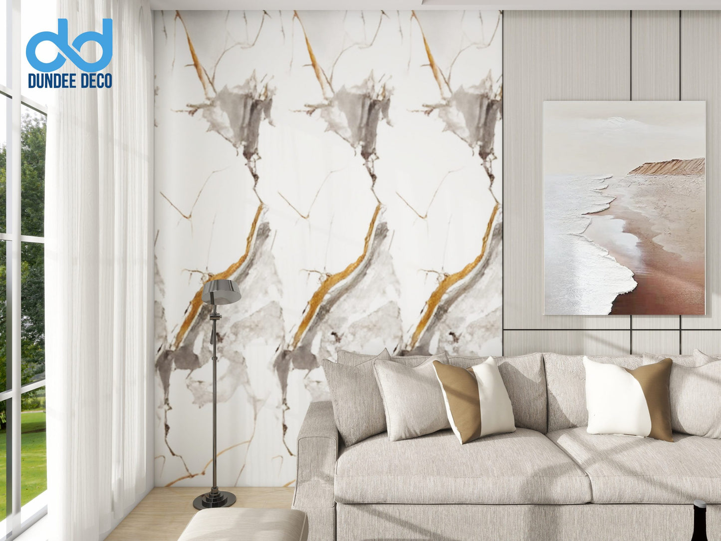 UV Marble panels Marble in White|Black|Brown