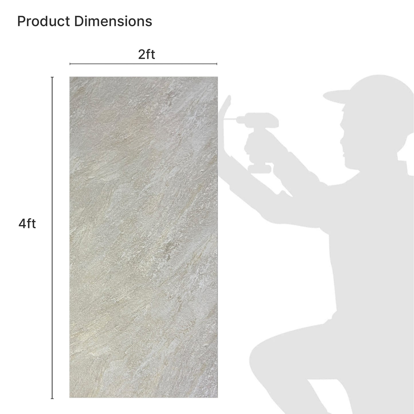 SPC panels Stone in Tan|Brown