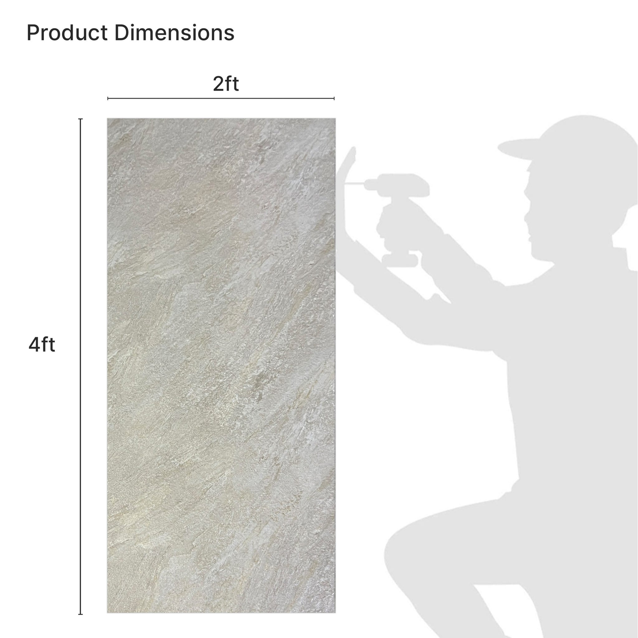 SPC panels Stone in Tan|Brown