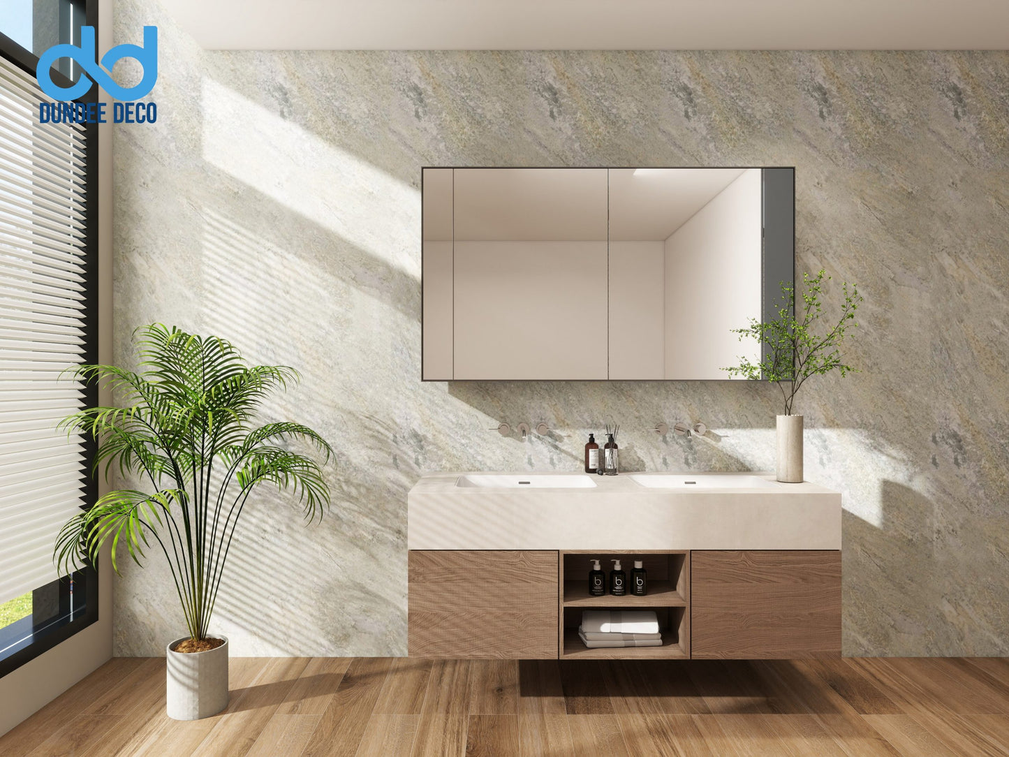 SPC panels Stone in Tan|Brown