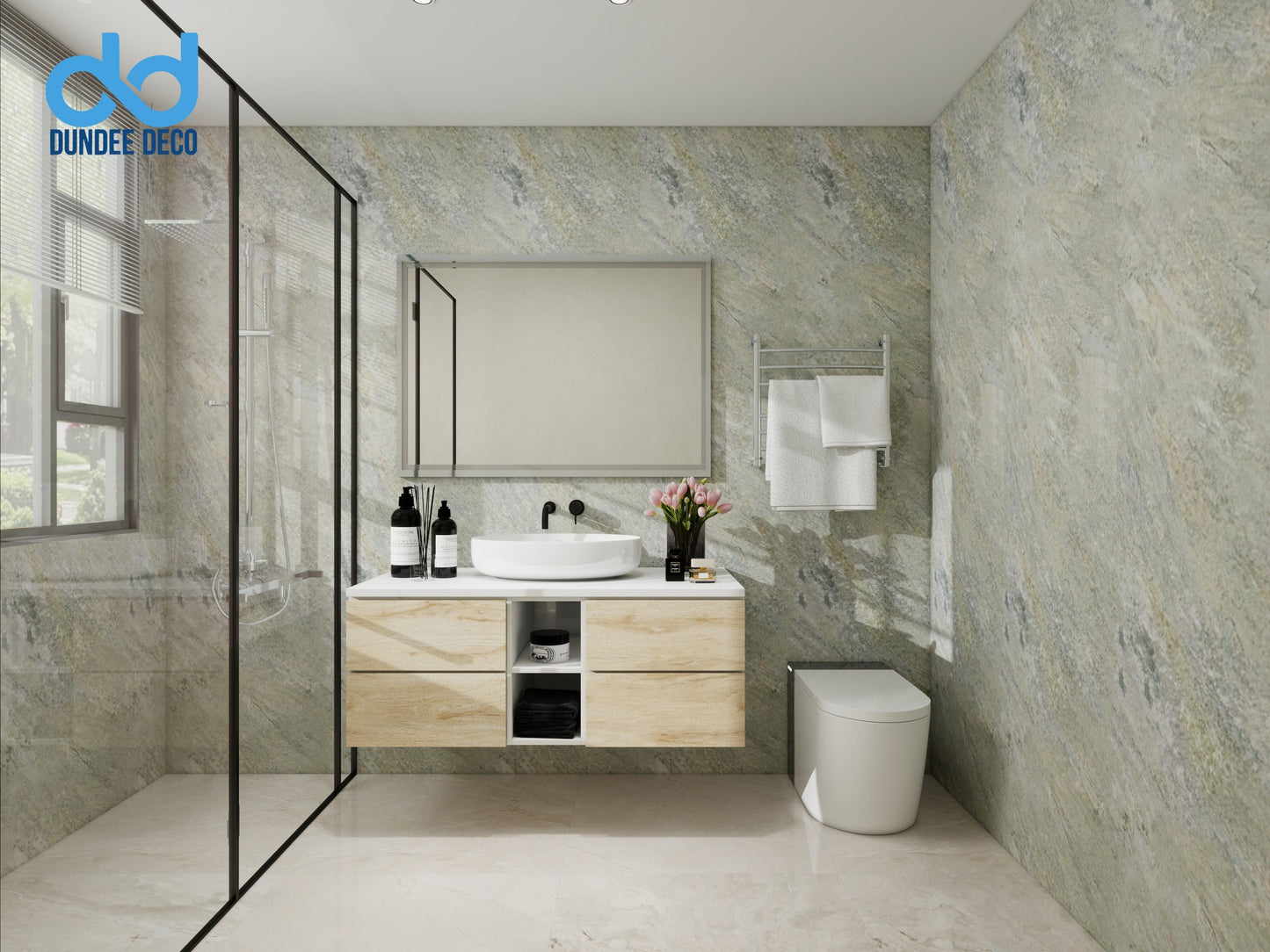 SPC panels Stone in Tan|Brown