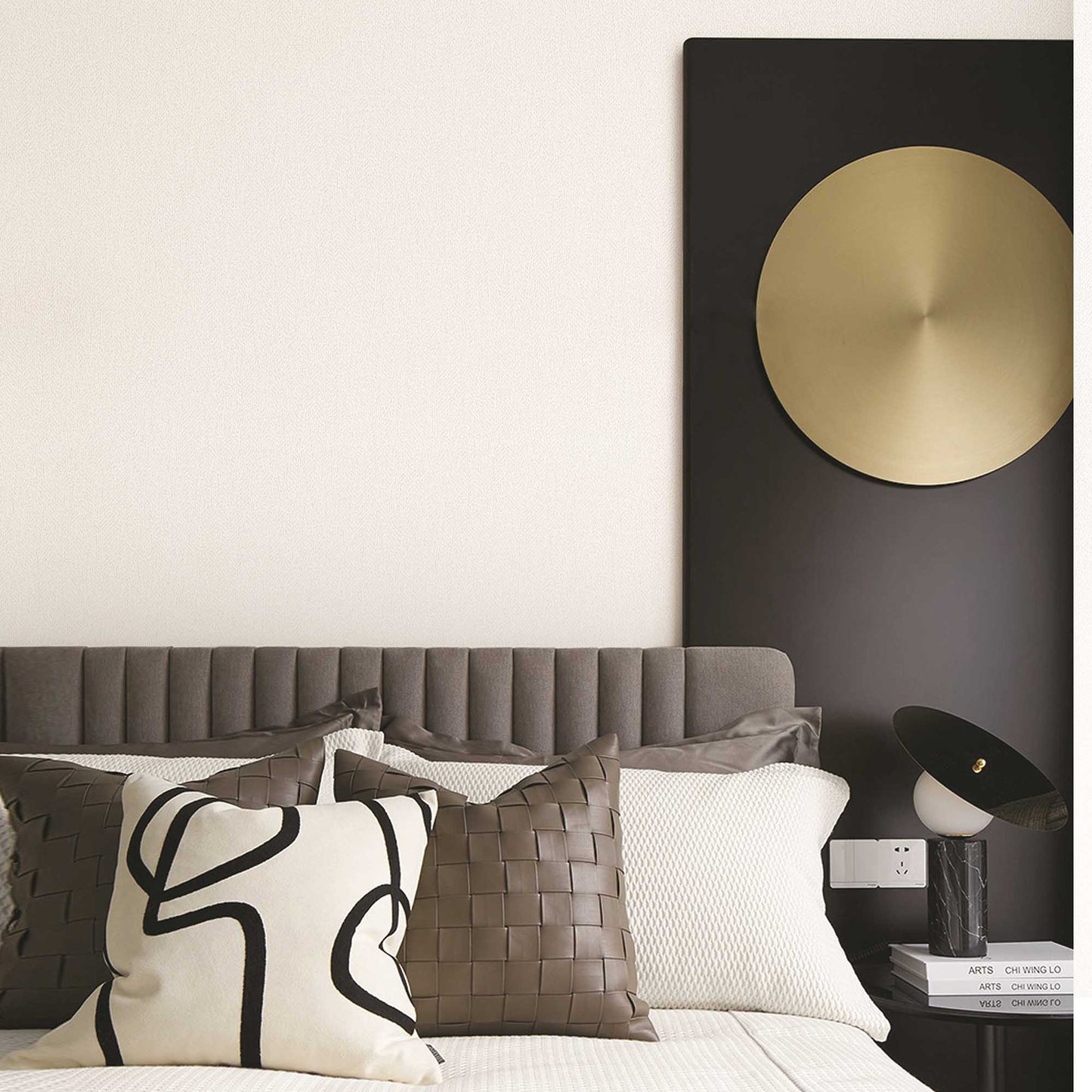 Textured Wallpaper Abstract in Light Grey