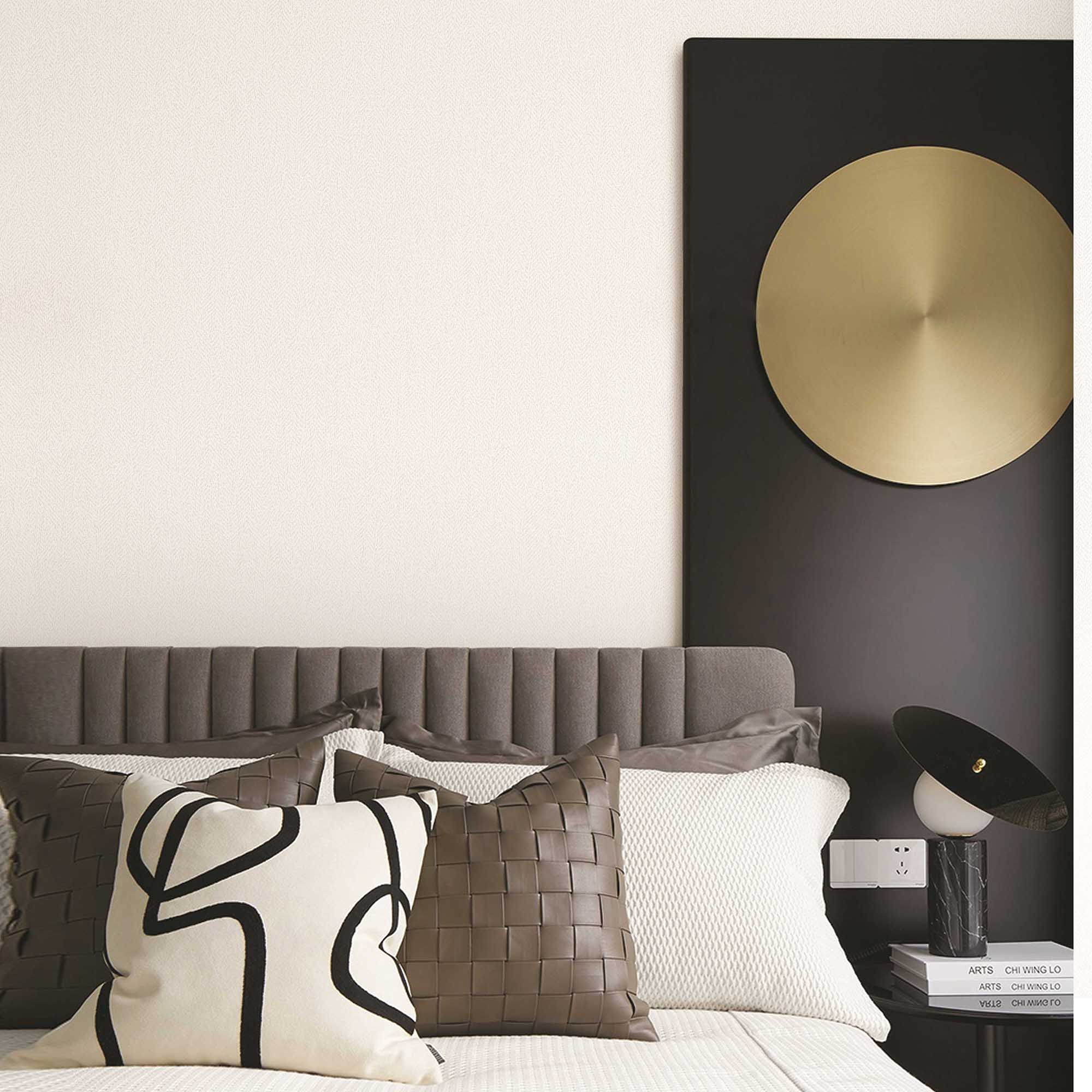 Textured Wallpaper Abstract in Light Grey