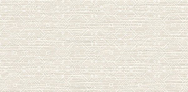 Textured Wallpaper Geometric in Beige