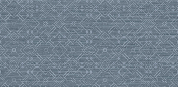 Textured Wallpaper Geometric in Blue