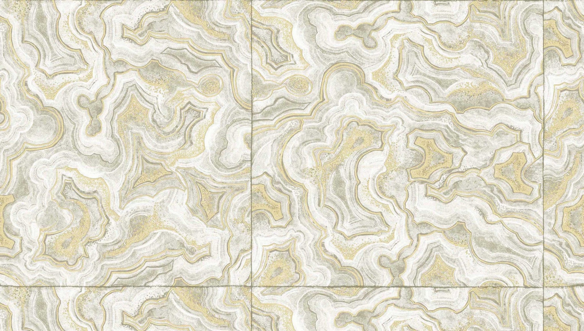 Textured Wallpaper Traditional in Light Grey|Gold