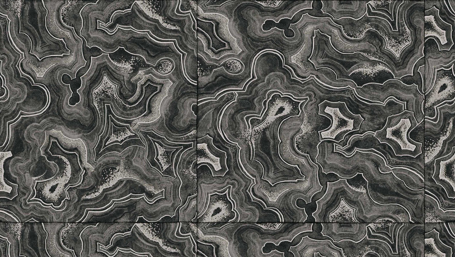 Textured Wallpaper Traditional in Black|White