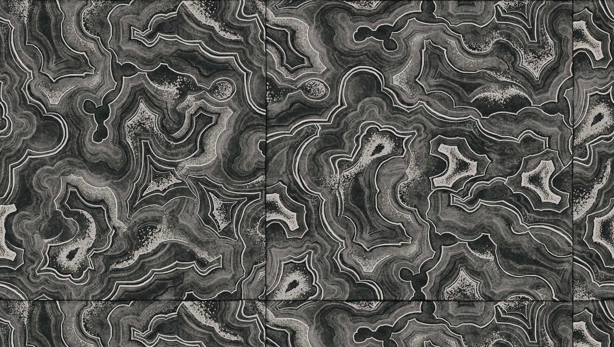 Textured Wallpaper Traditional in Black|White