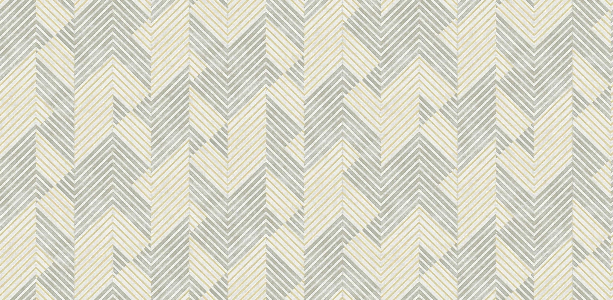 Textured Wallpaper Chevron in Dark Grey|Cream|Gold