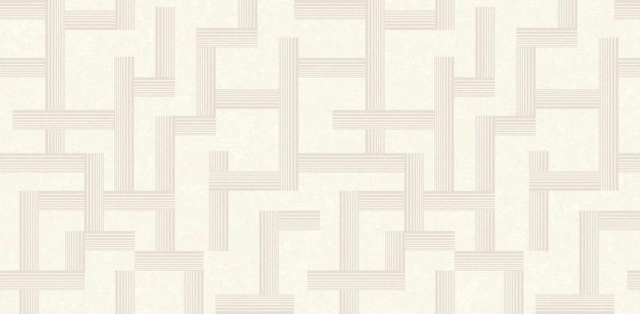 Textured Wallpaper Geometric in Cream|Silver