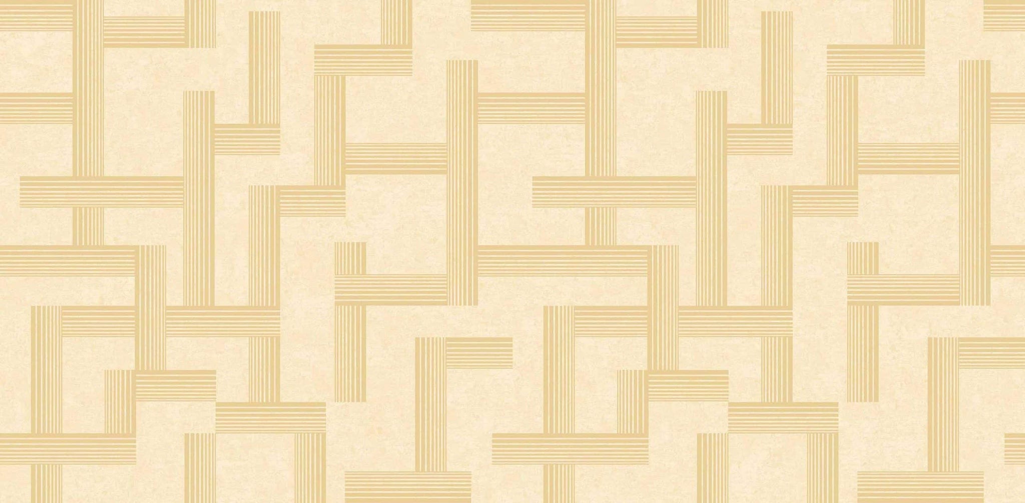 Textured Wallpaper Geometric in Cream|Gold