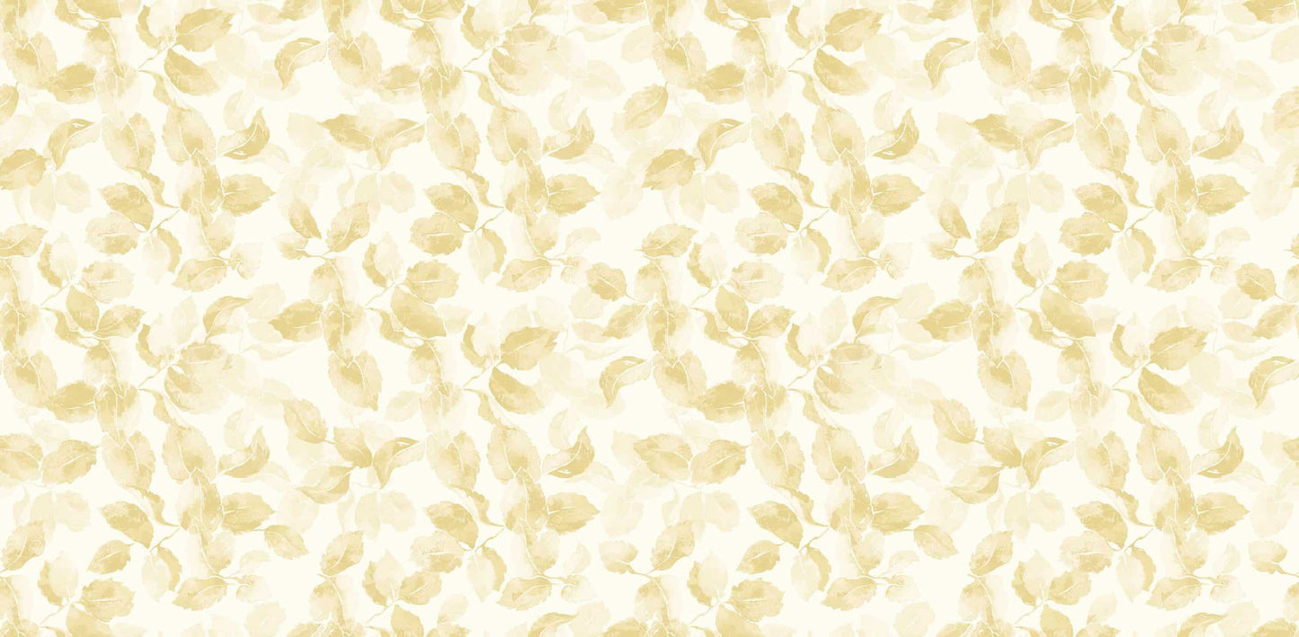 Textured Wallpaper Floral in Gold