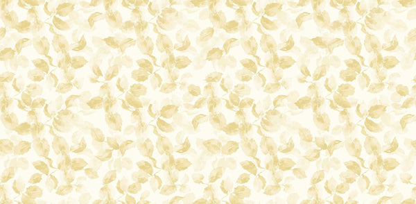 Textured Wallpaper Floral in Gold