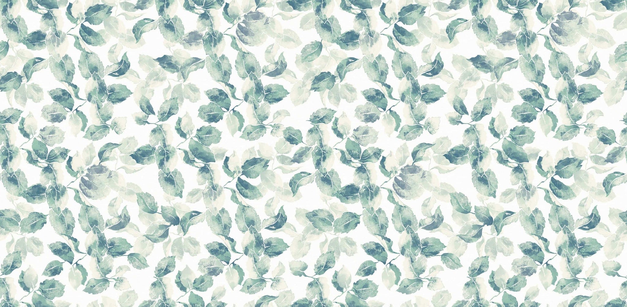 Textured Wallpaper Floral in Green