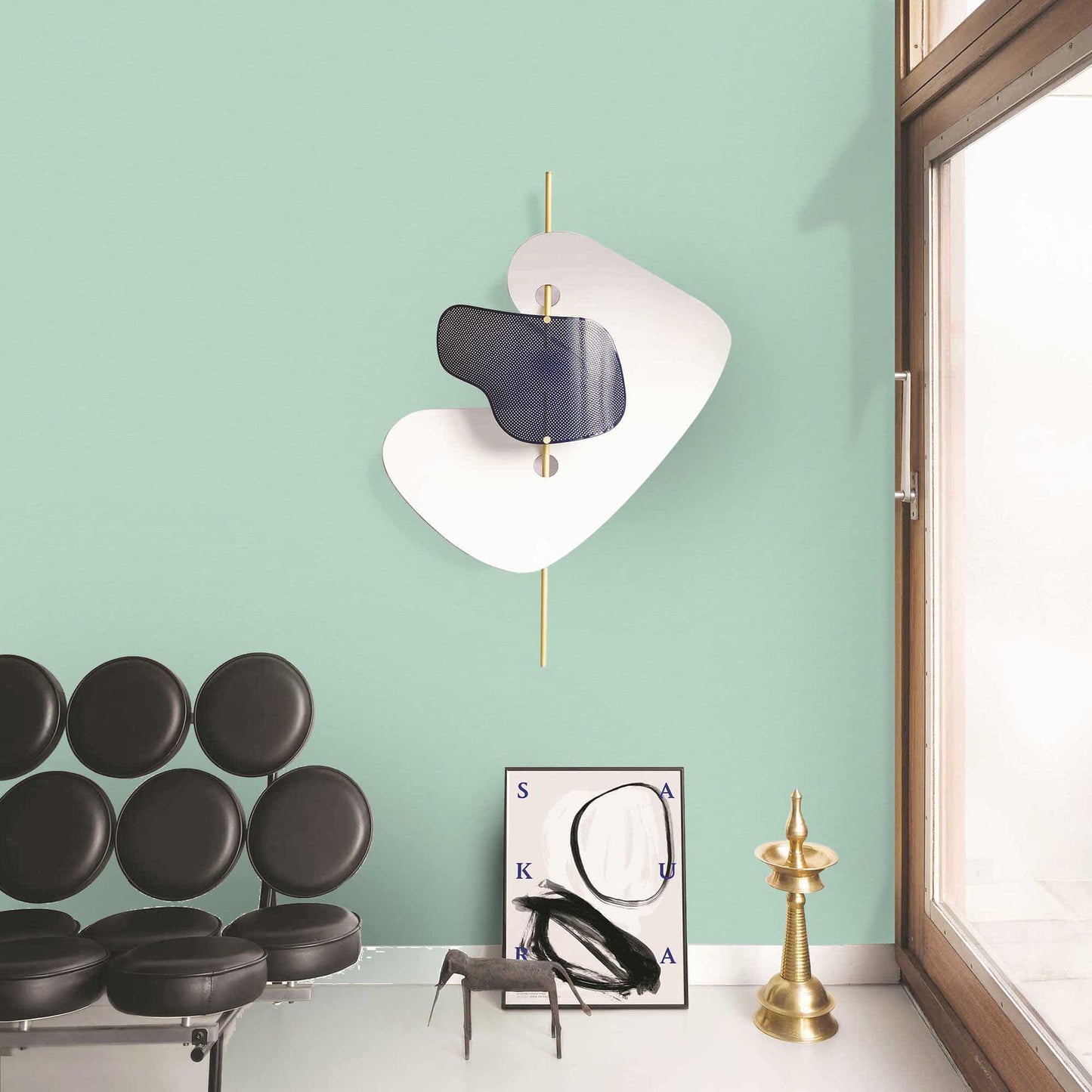 Textured Wallpaper Solid|Grunge in Green