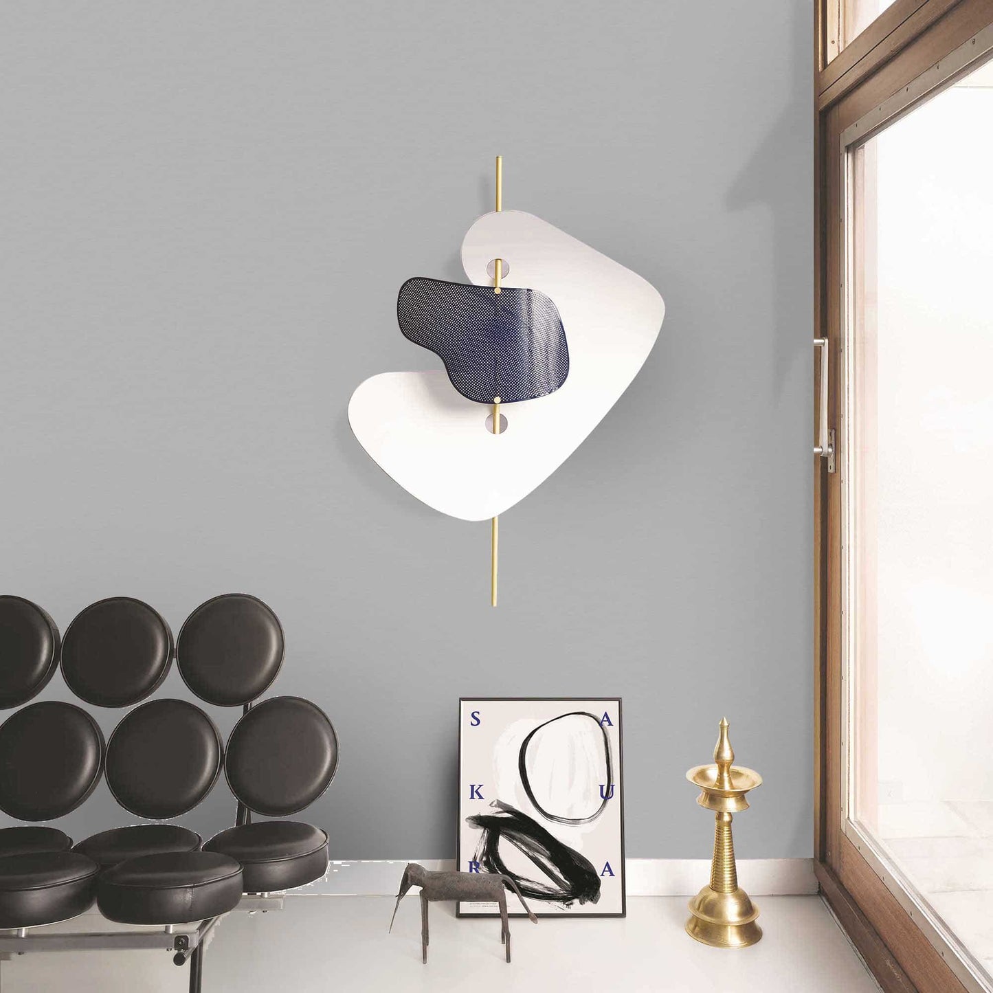 Textured Wallpaper Solid|Grunge in Grey