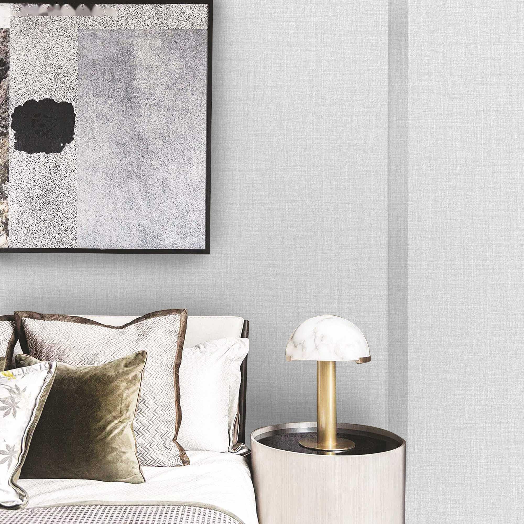 Textured Wallpaper Solid|Grunge in Light Grey