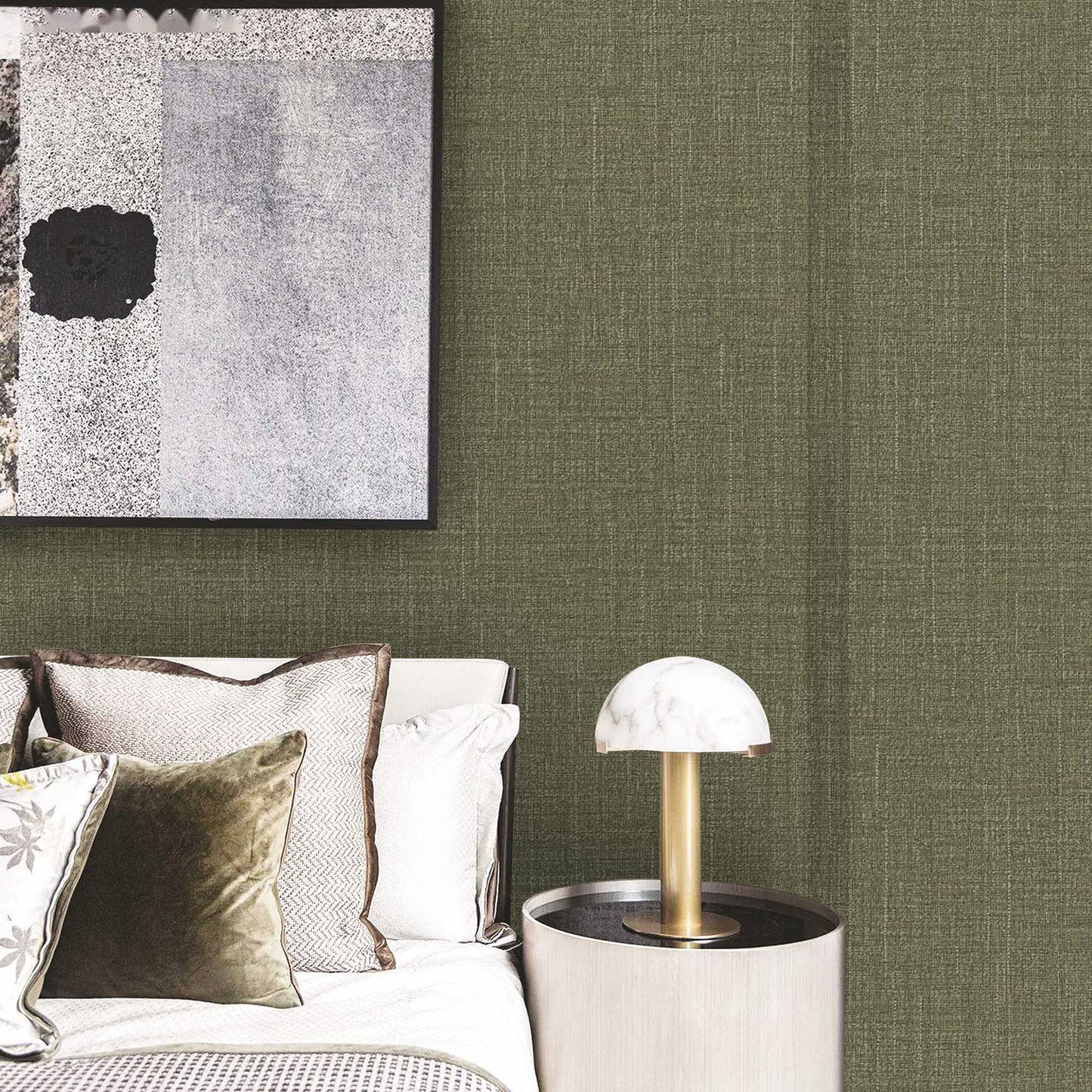 Textured Wallpaper Solid|Grunge in Green