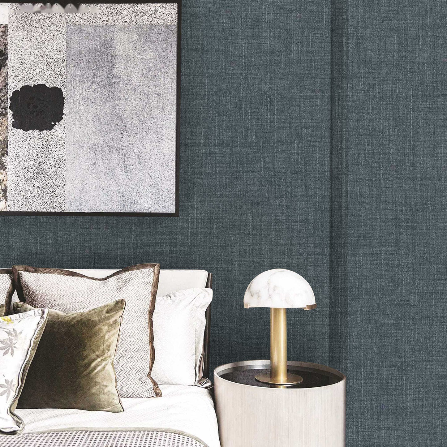 Textured Wallpaper Solid|Grunge in Blue