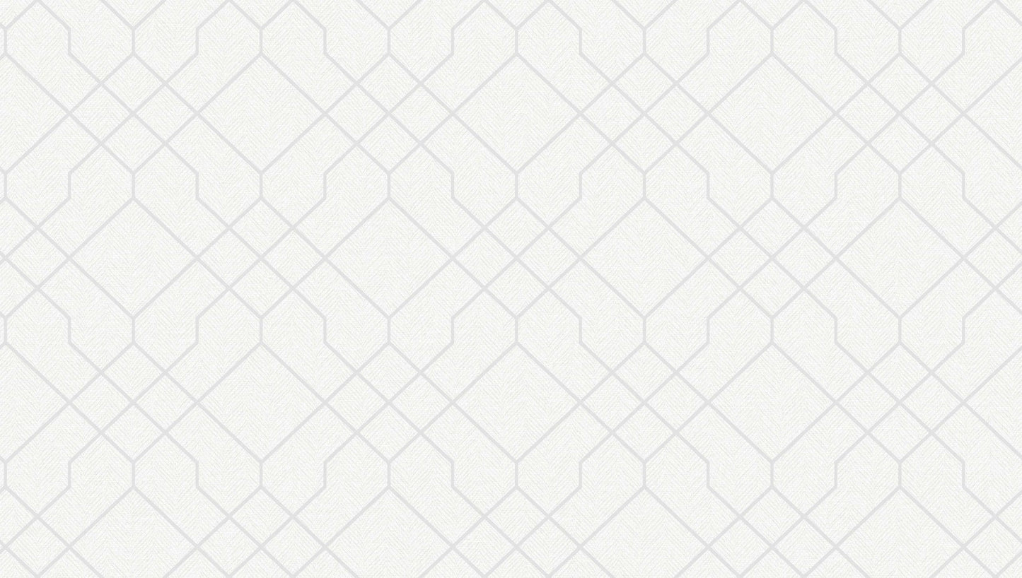 Textured Wallpaper Geometric in White