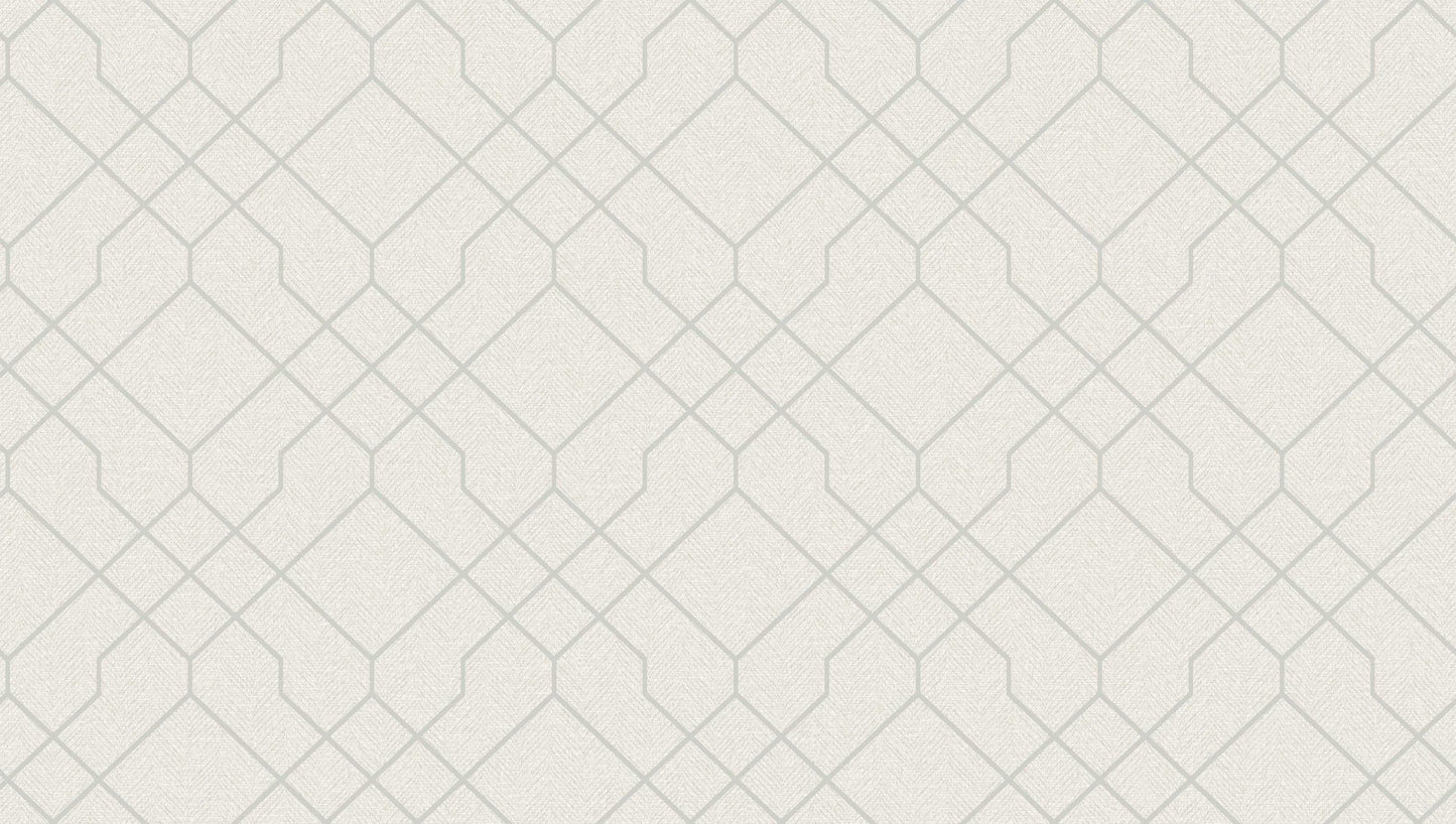 Textured Wallpaper Geometric in Beige