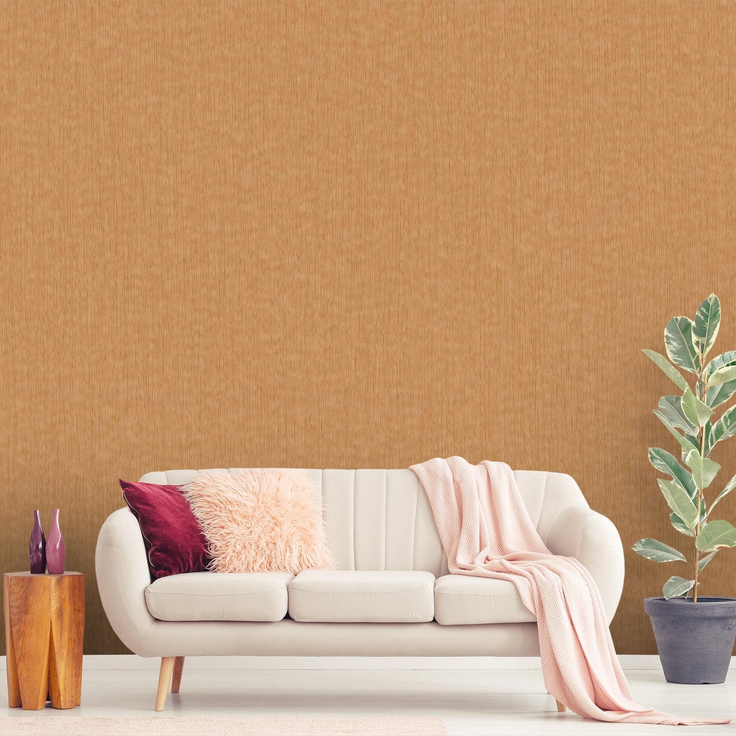 Textured Wallpaper Abstract in Orange