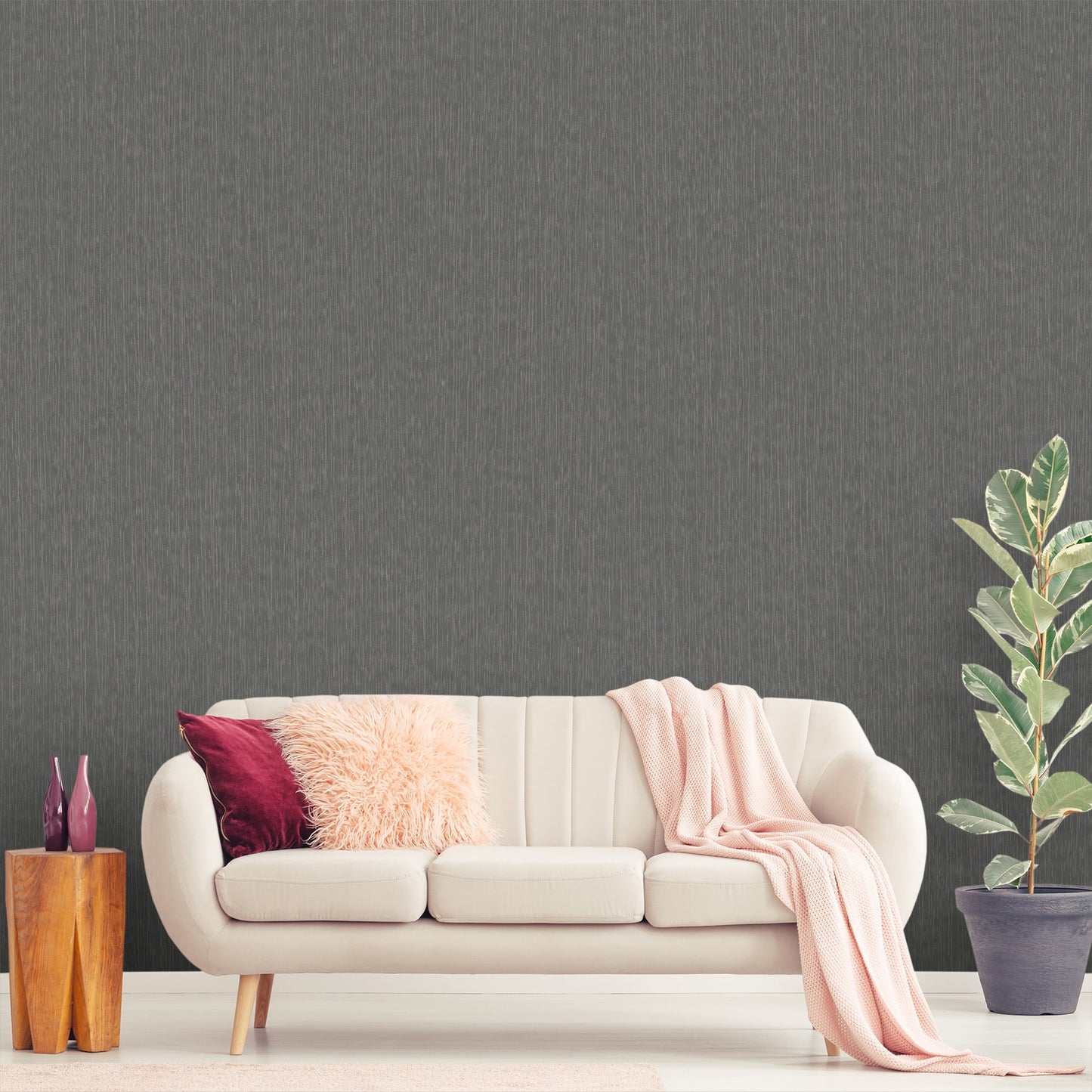 Textured Wallpaper Abstract in Black