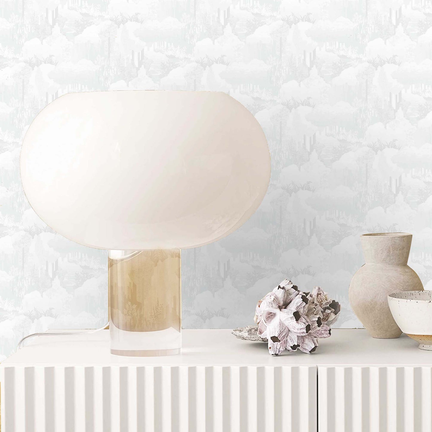 Textured Wallpaper Vintage in White