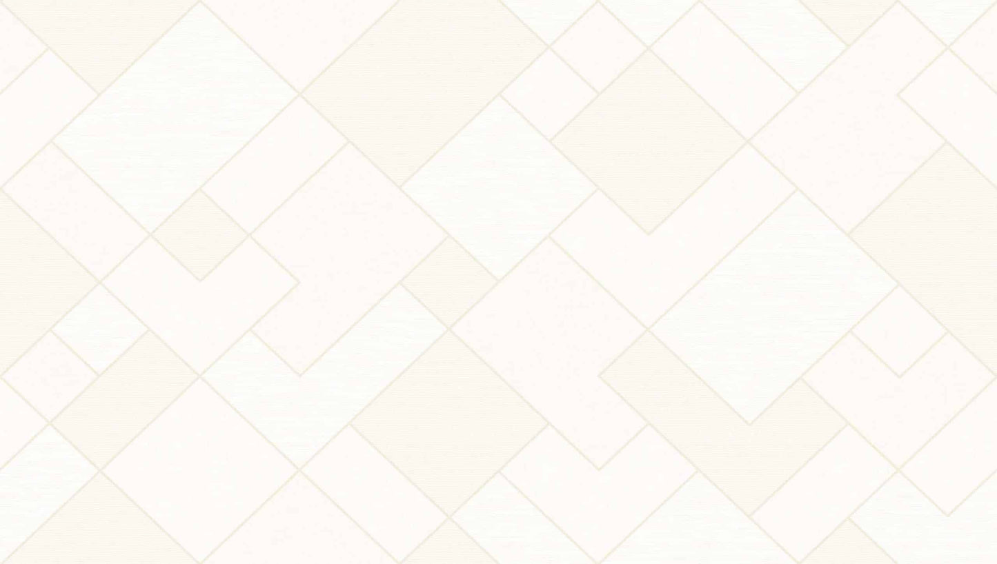 Textured Wallpaper Geometric|Fabric in White
