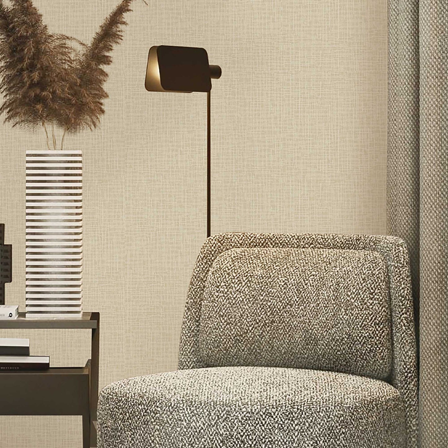 Textured Wallpaper Abstract|Fabric in Beige