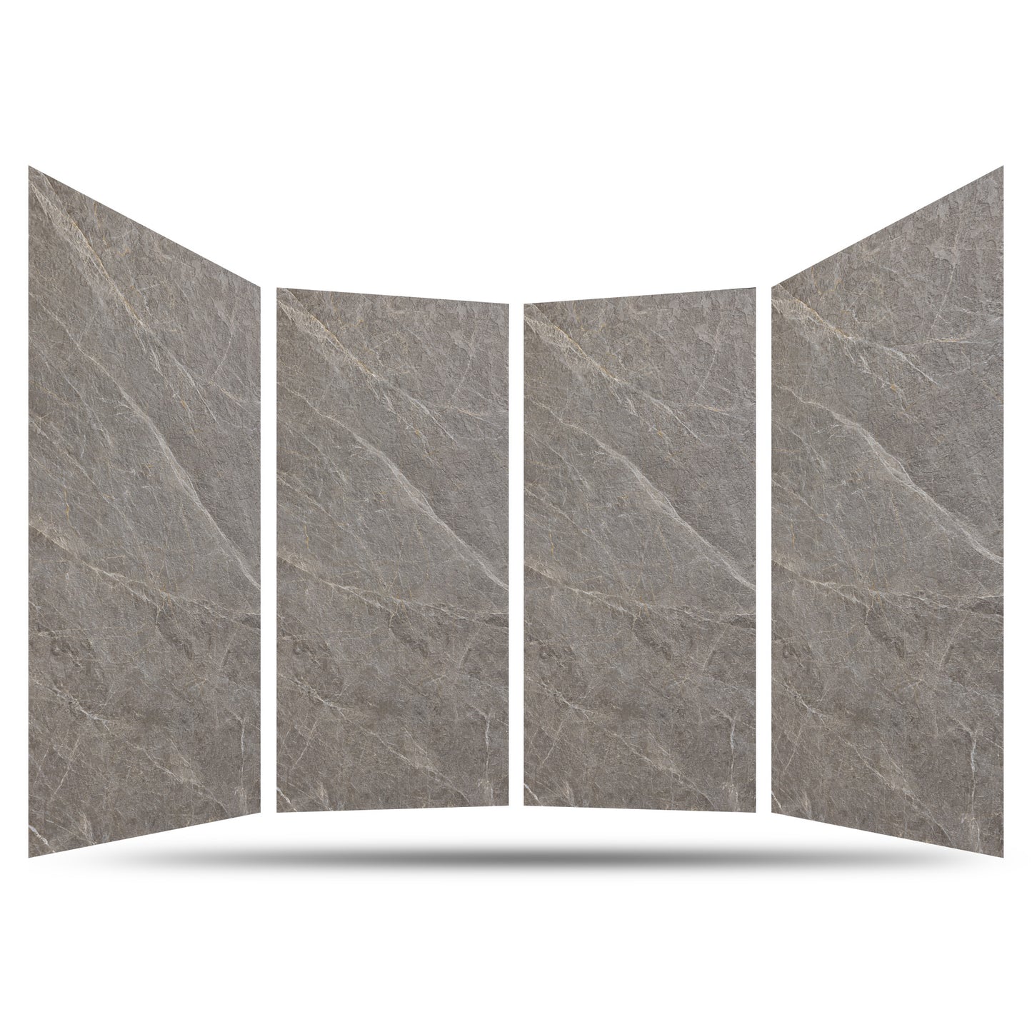 Faux Stone Wall Panels - 2 ft X 4 ft - Waterproof, Matte Textured, DIY Friendly Indoor Wall Cladding  - Dark Grey