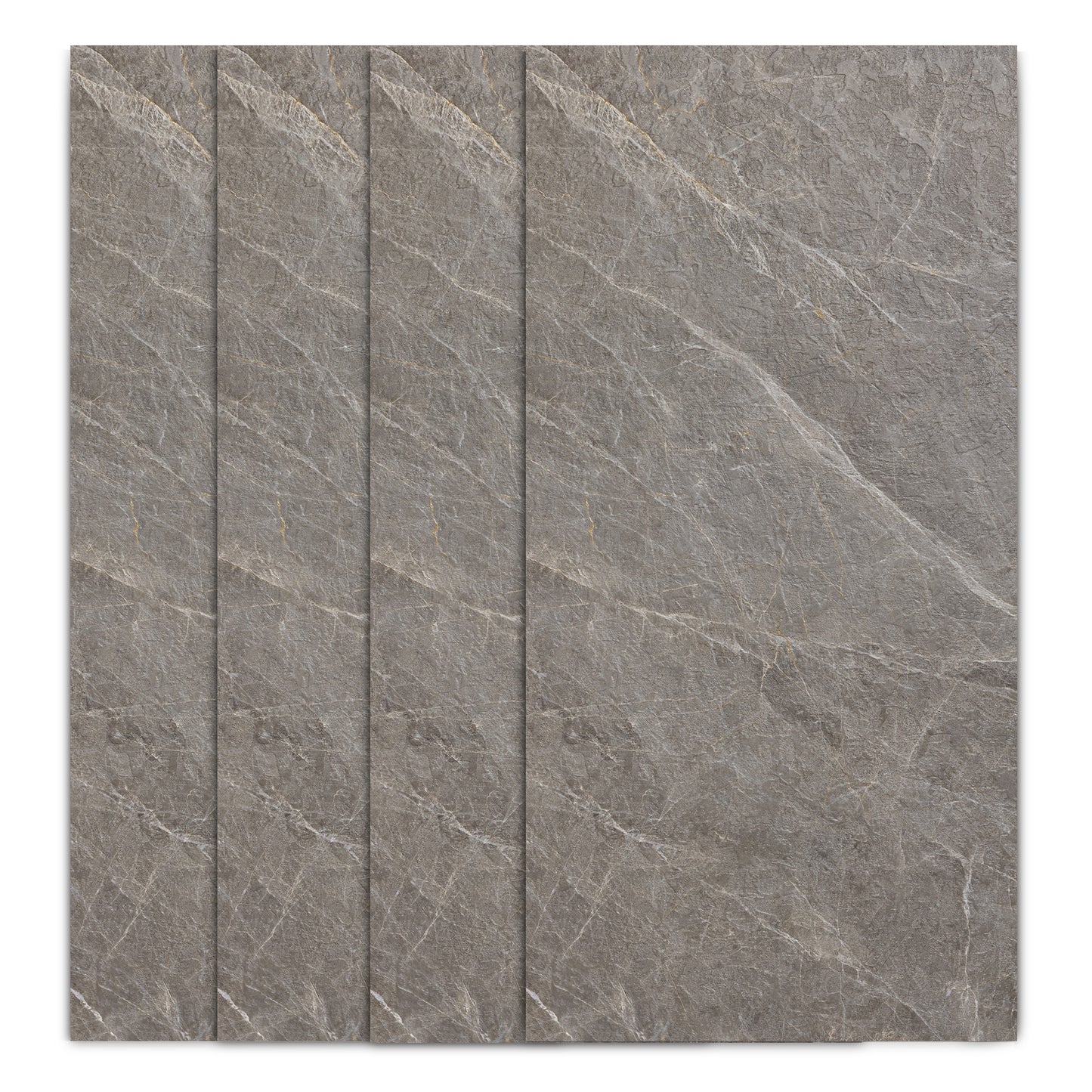 Faux Stone Wall Panels - 2 ft X 4 ft - Waterproof, Matte Textured, DIY Friendly Indoor Wall Cladding  - Dark Grey