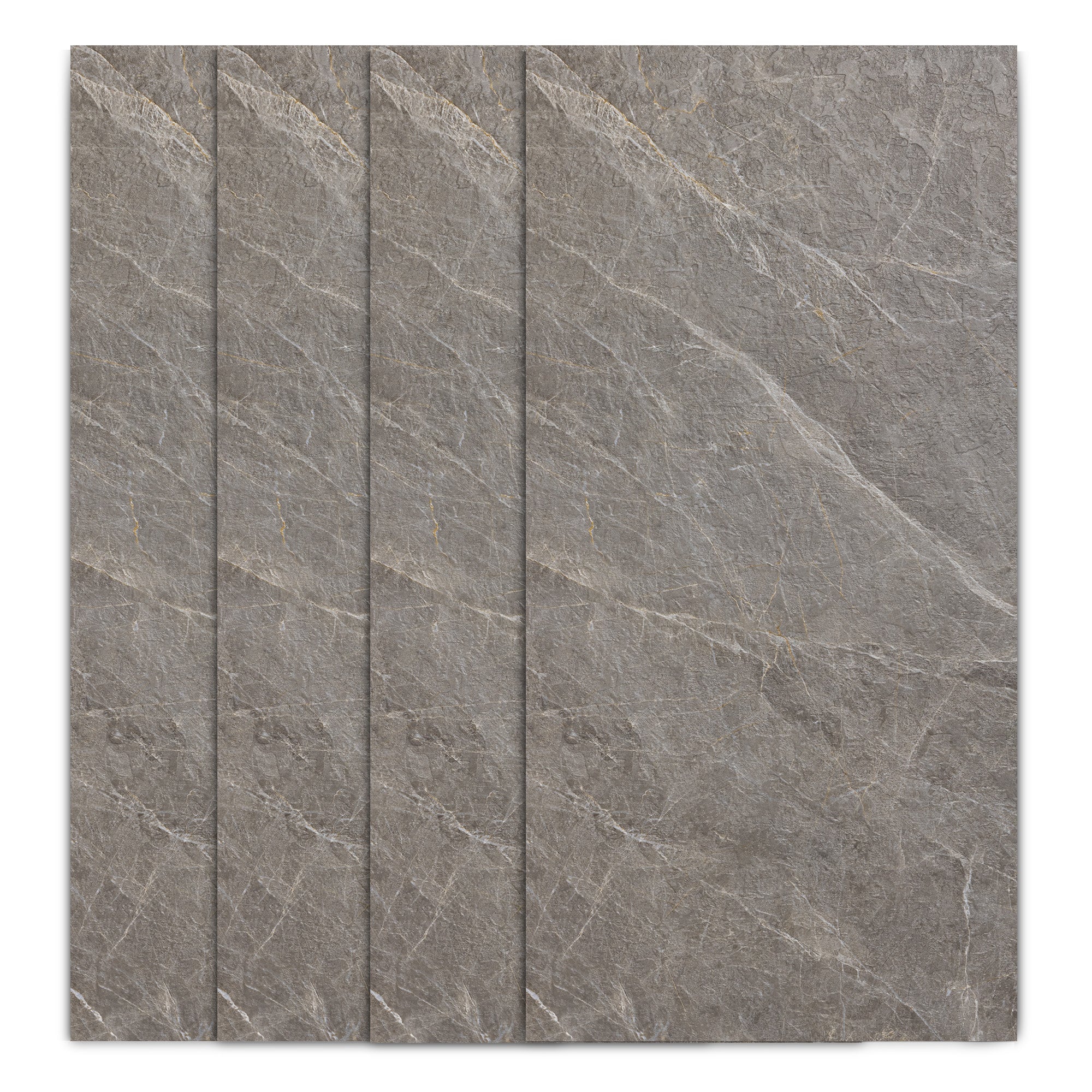 Faux Stone Wall Panels - 2 ft X 4 ft - Waterproof, Matte Textured, DIY Friendly Indoor Wall Cladding  - Dark Grey